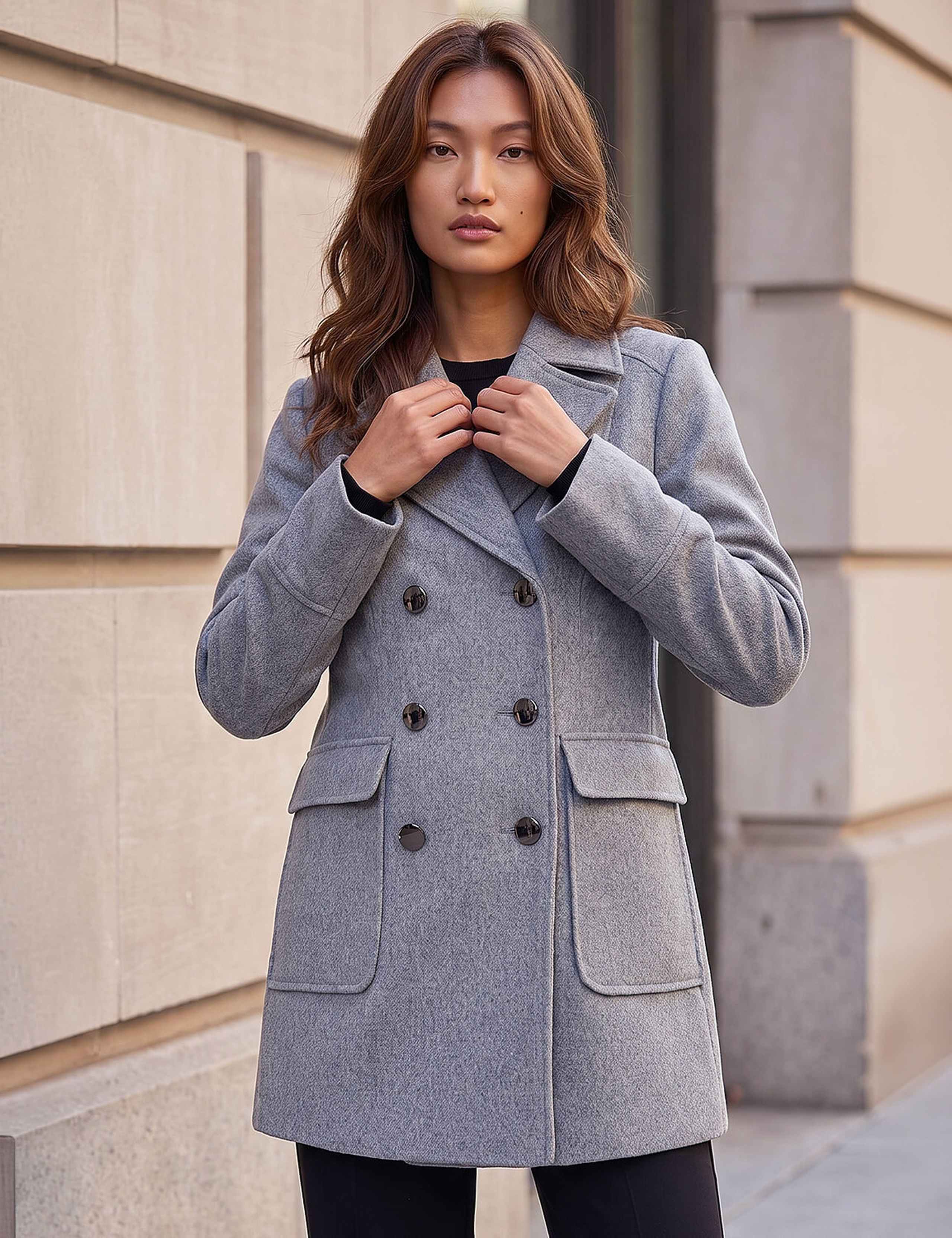 Double Breasted Longline Coat