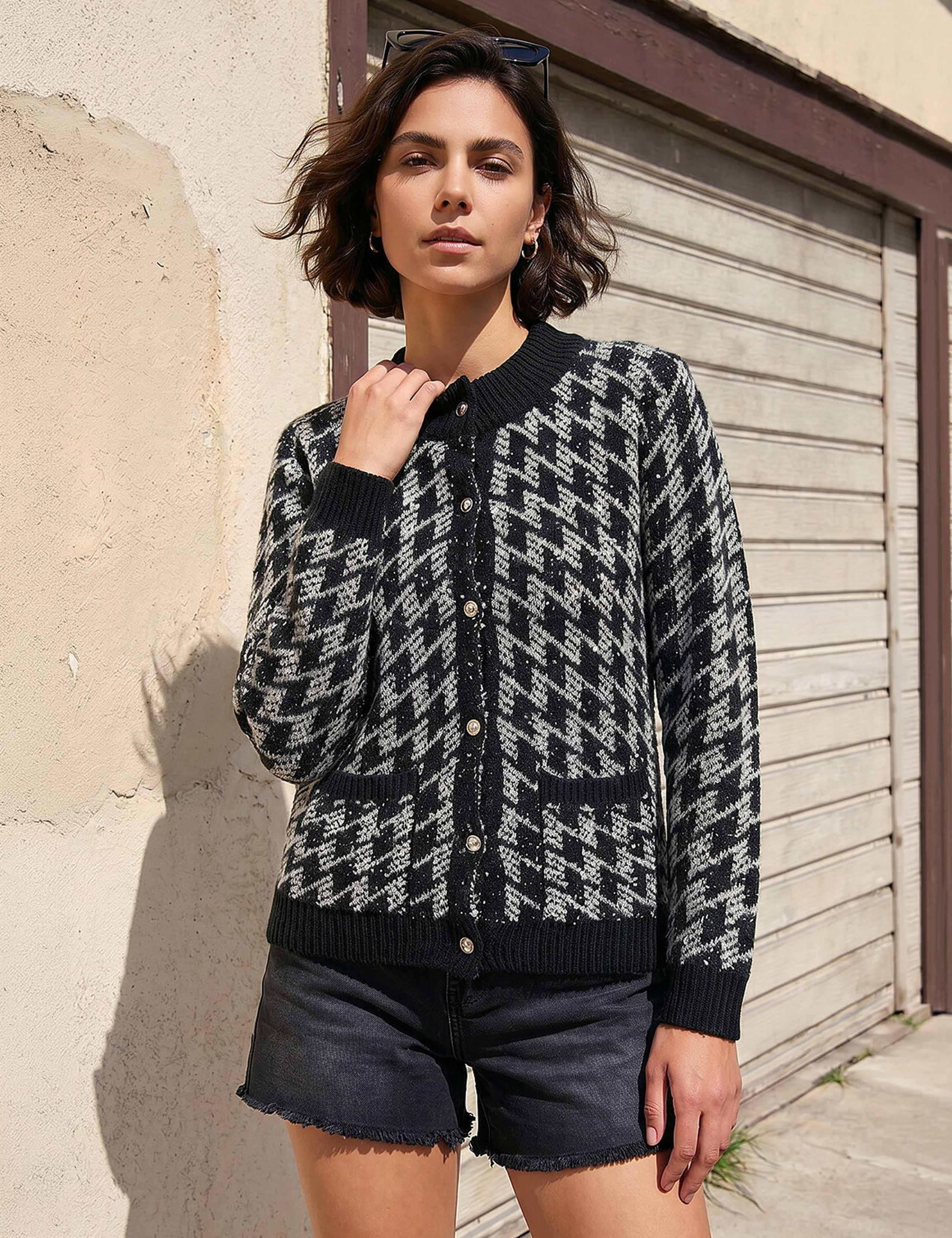 Dogtooth Cardigan