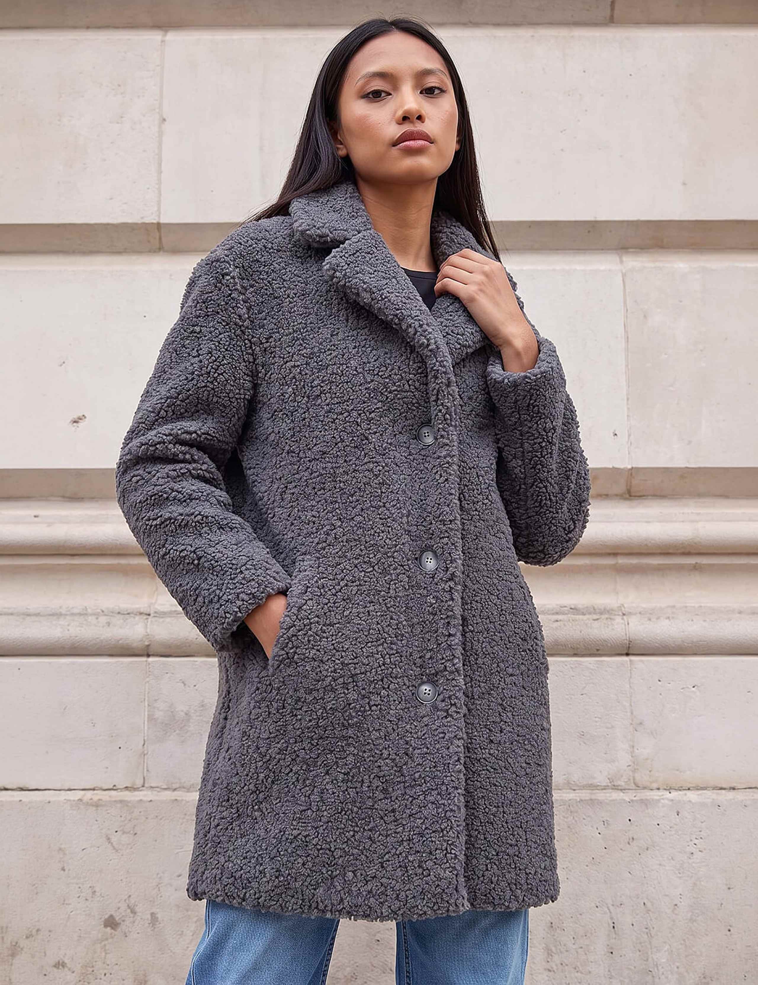 Petite Teddy Coat