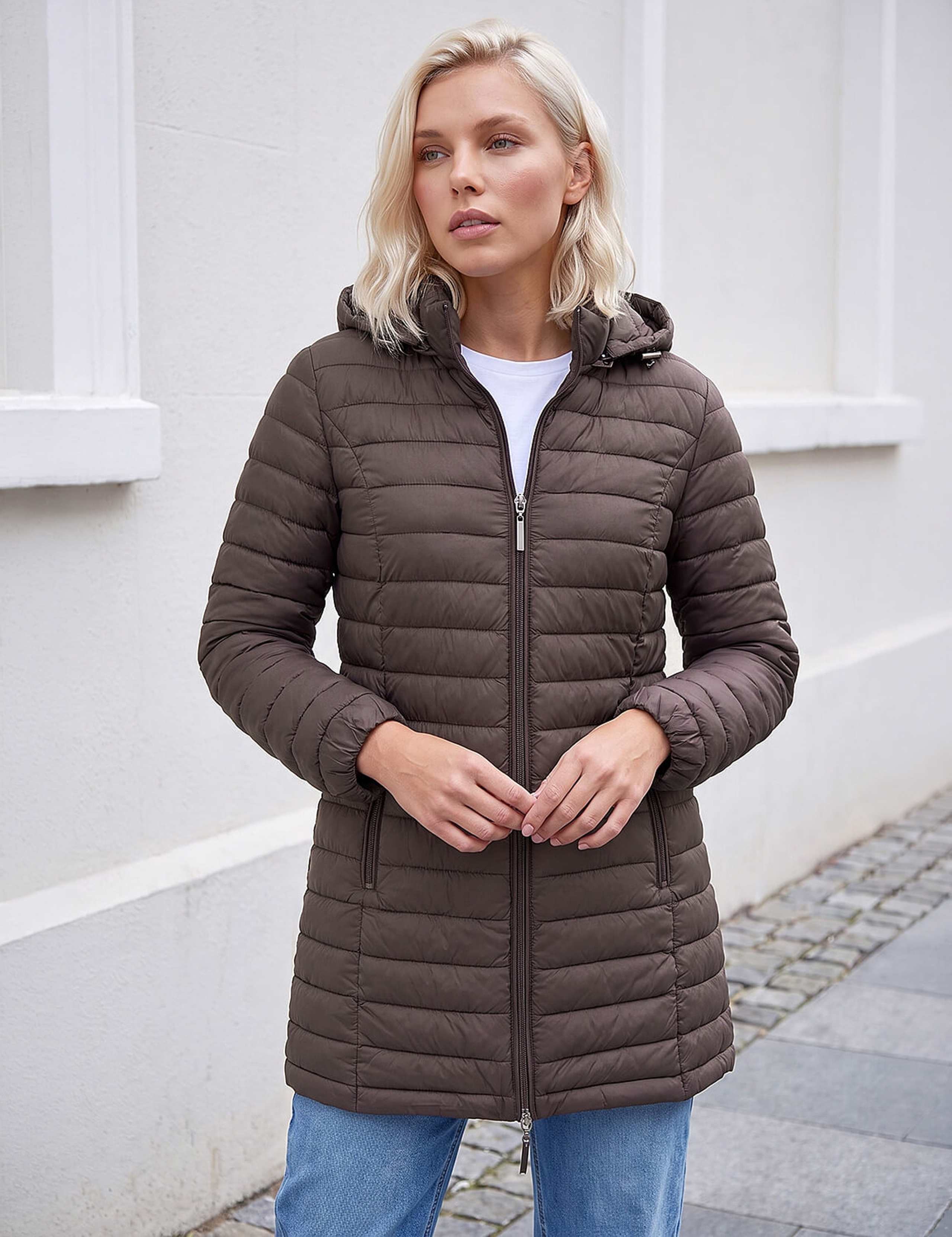 Petite Quilted Hooded Puffer Coat