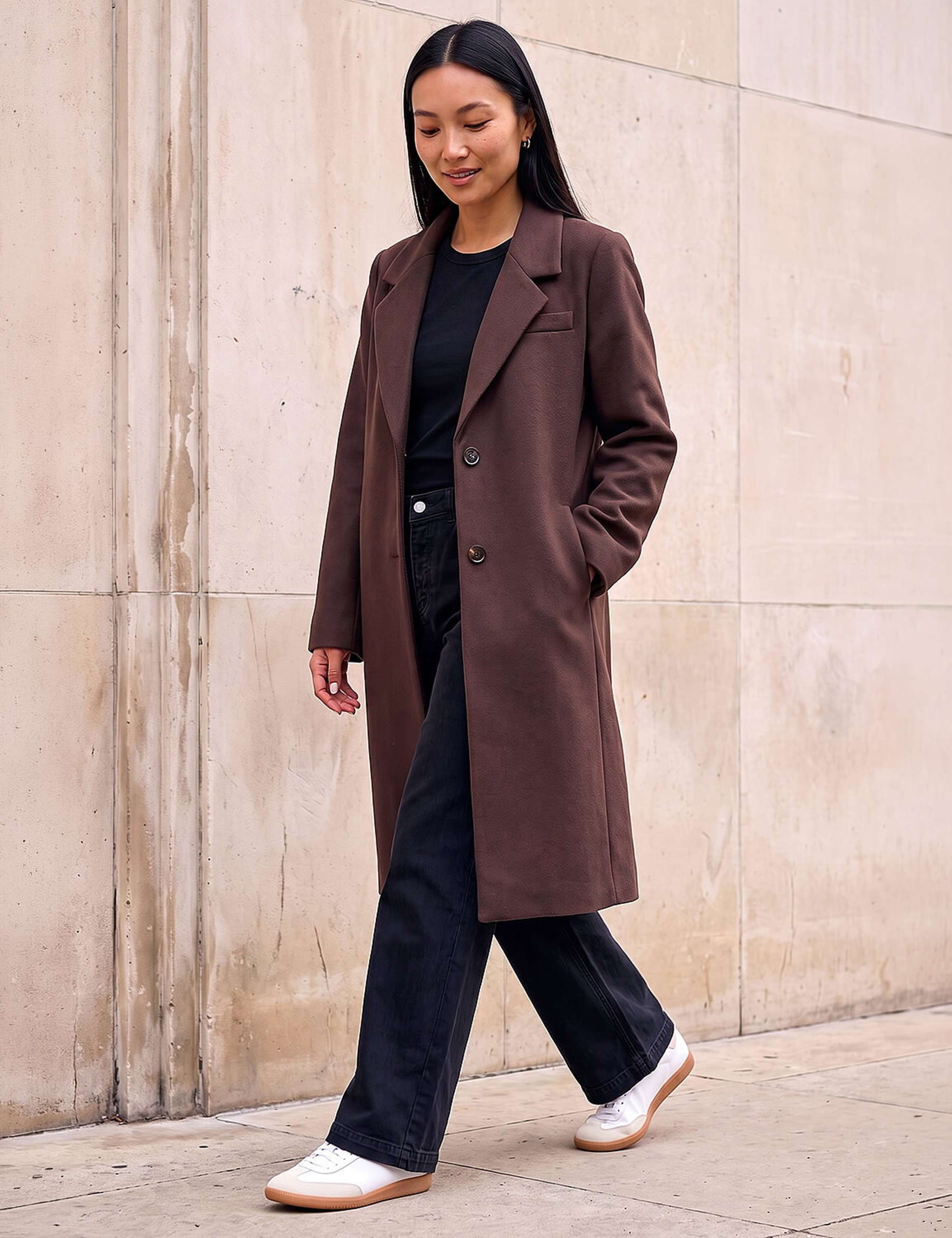 Single Breasted Tailored Coat