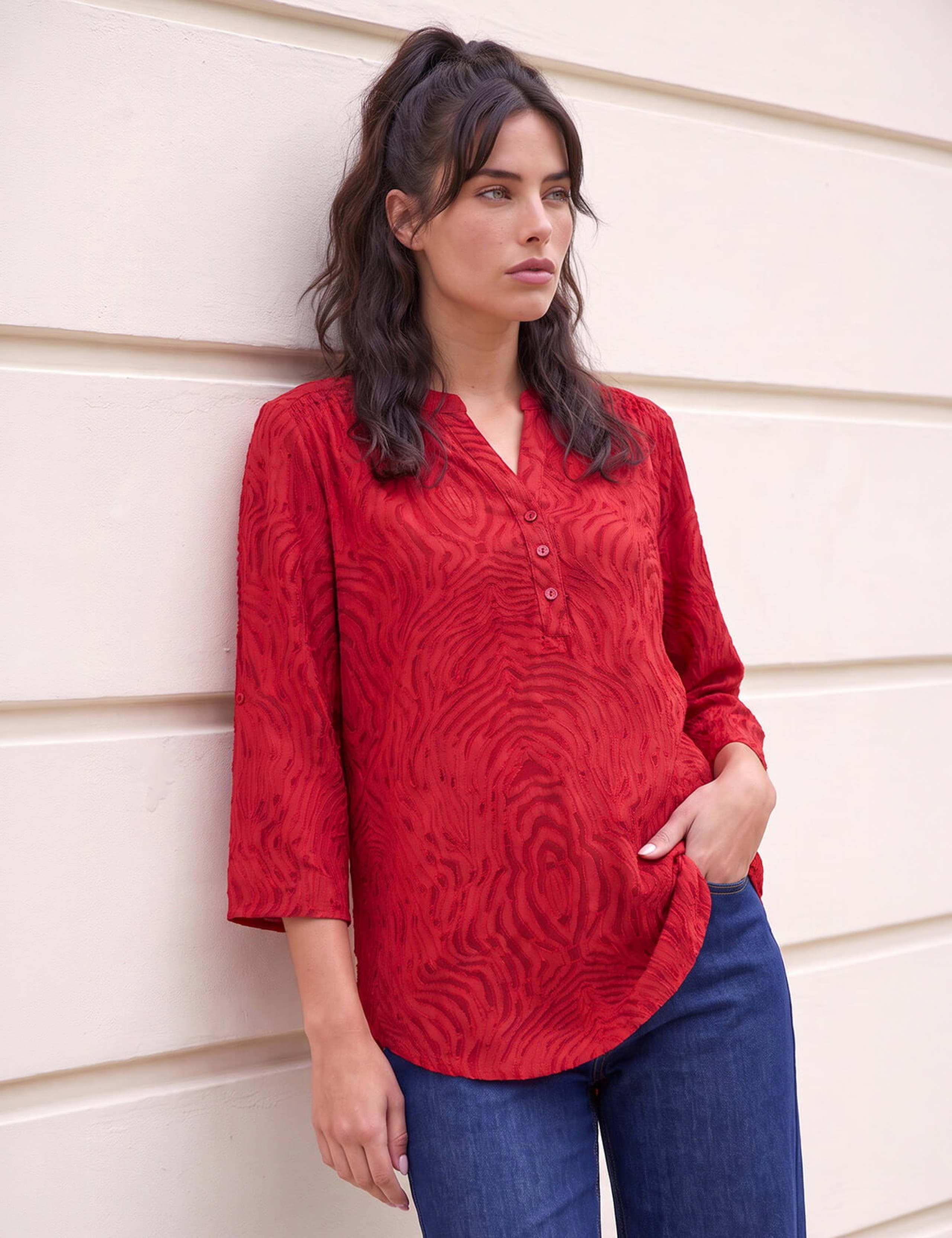 Textured Burnout Shirt
