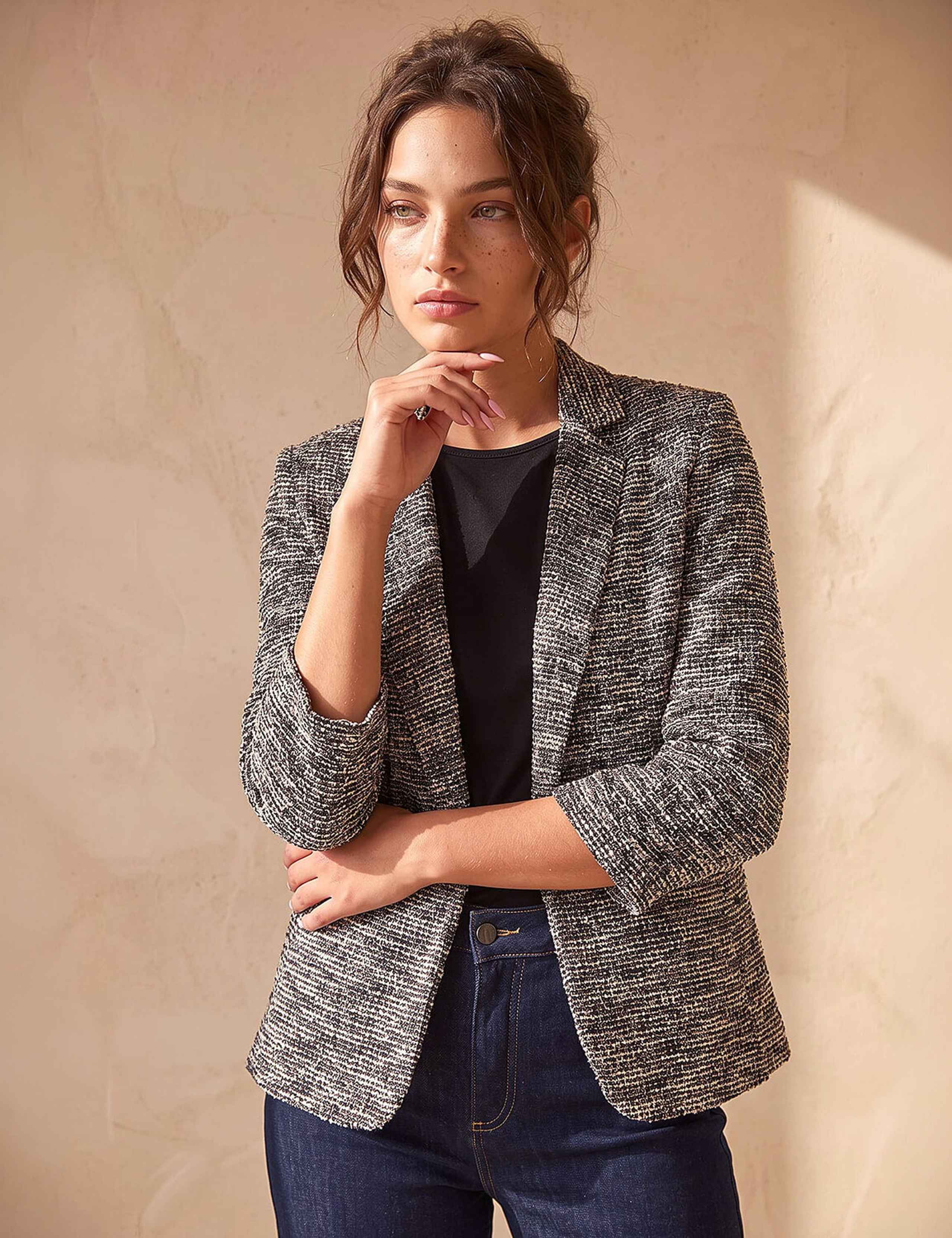 Petite Boucle Oversized Blazer