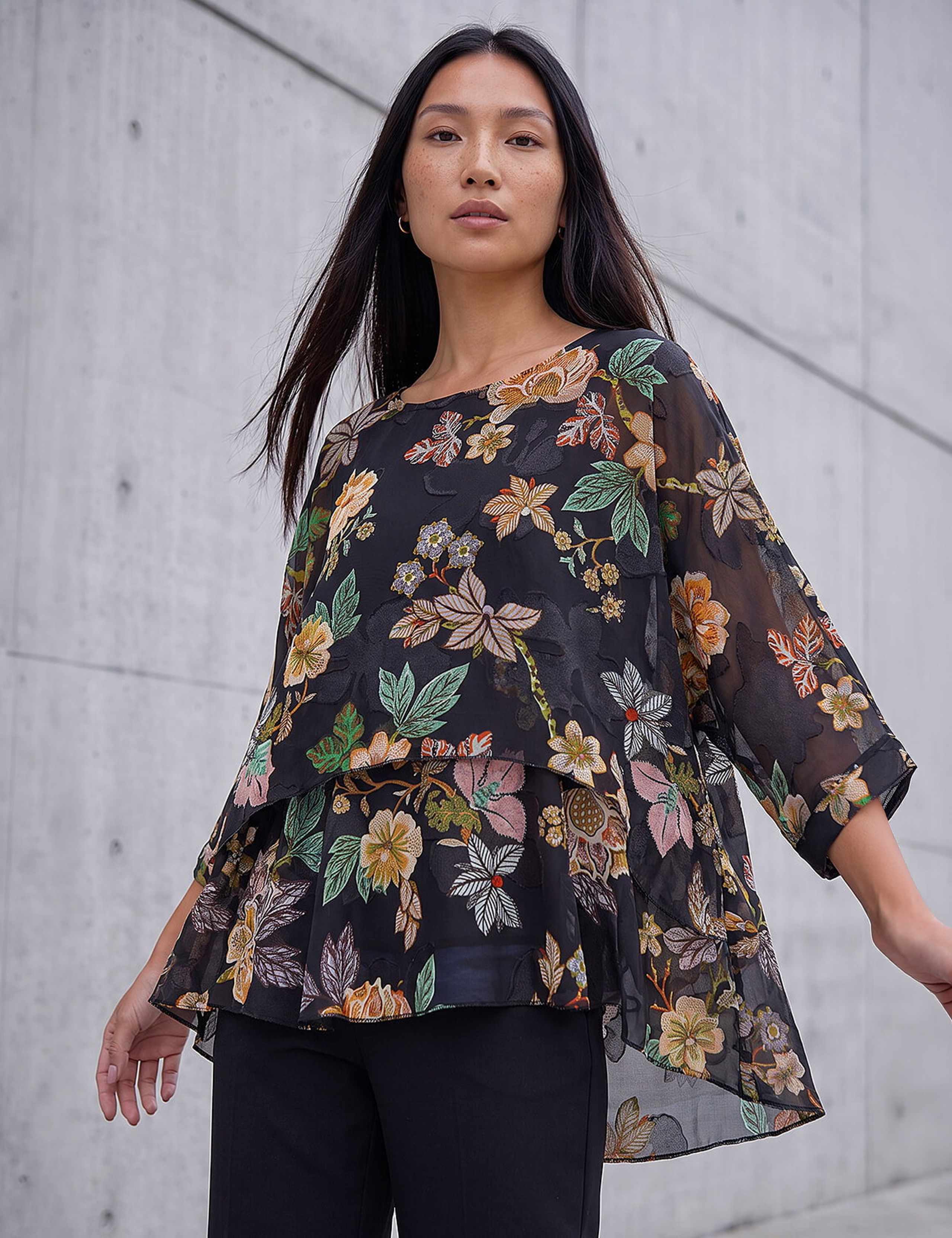 Floral Overlay Top