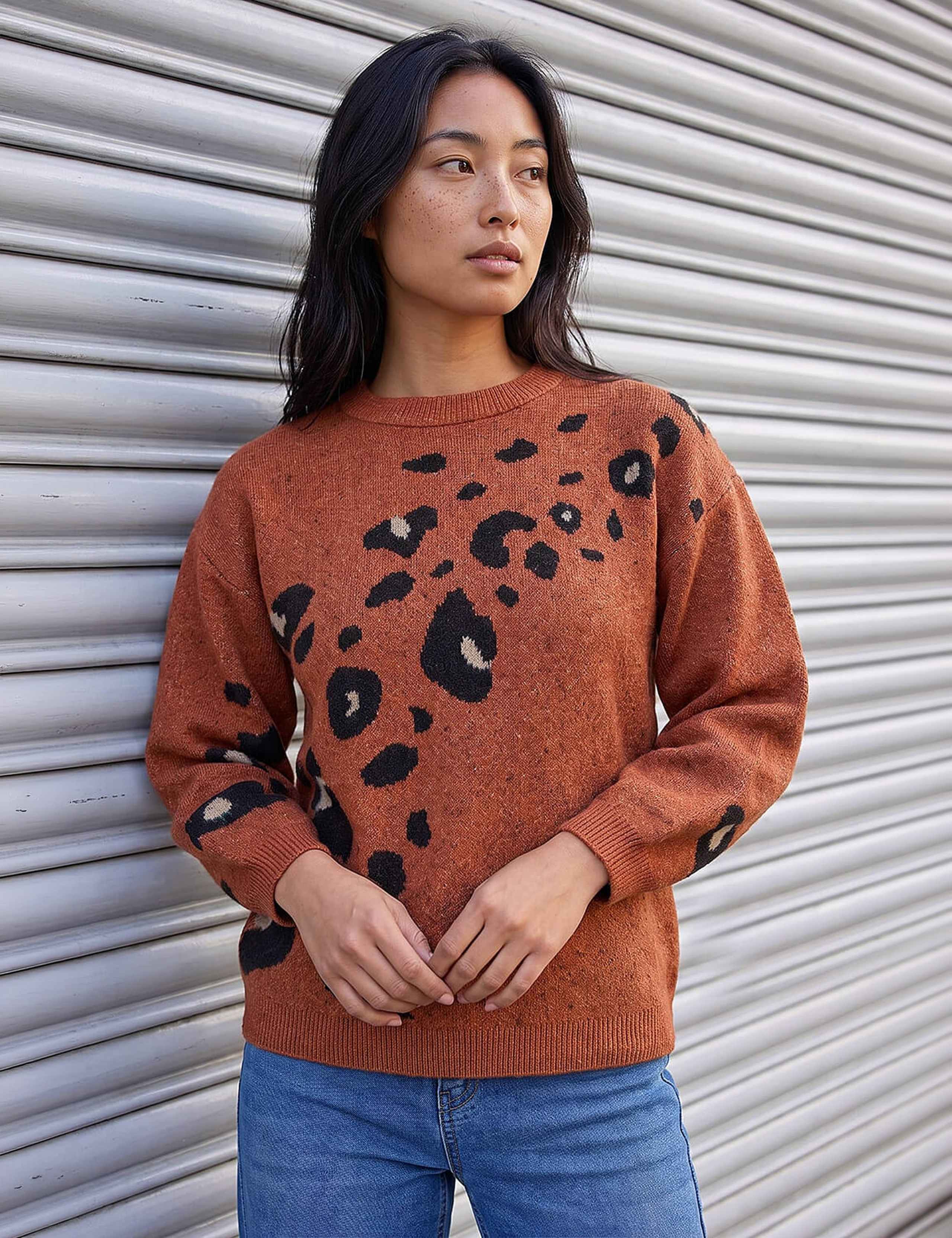 Animal Print Jumper