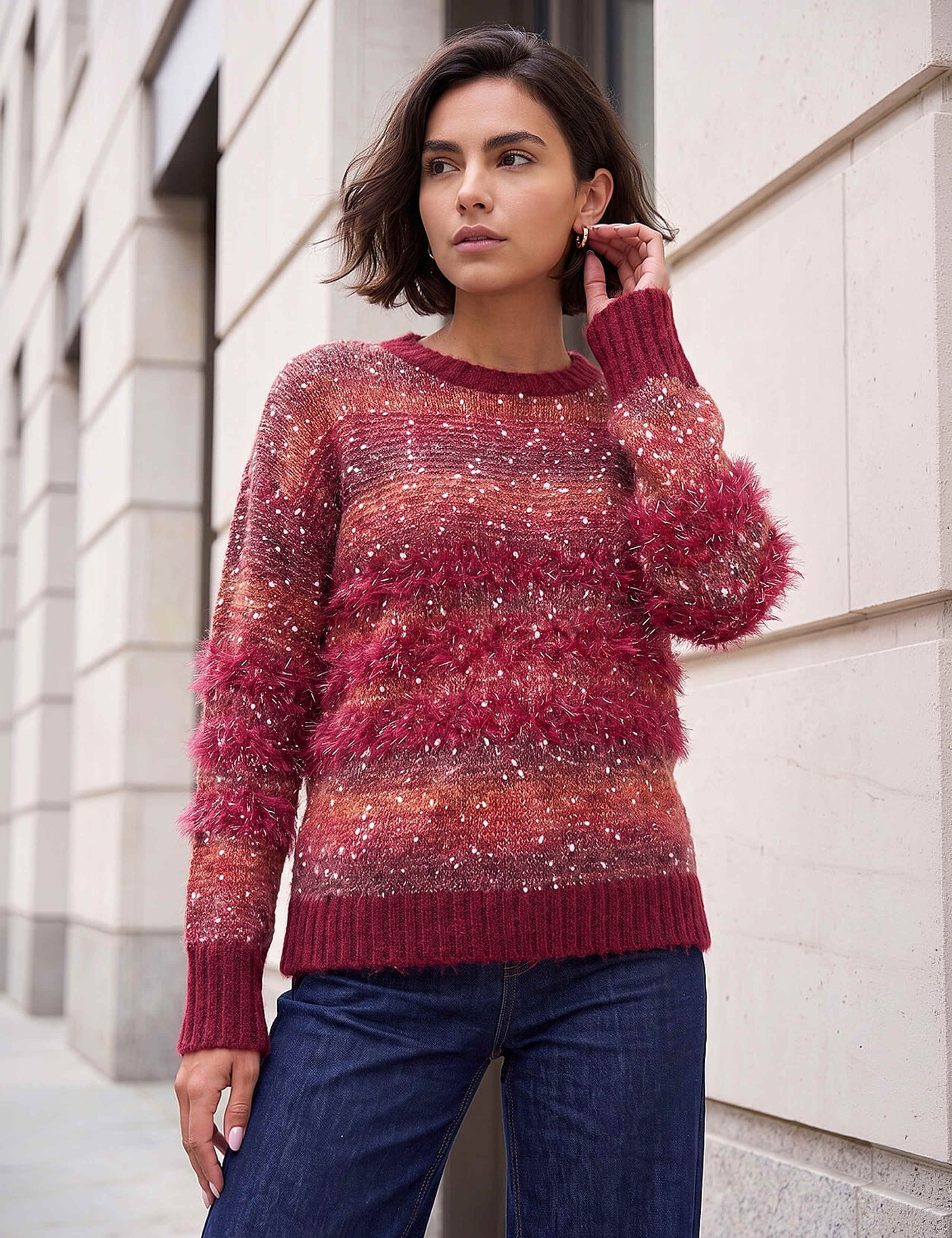 Fluffy Space Dyed Jumper