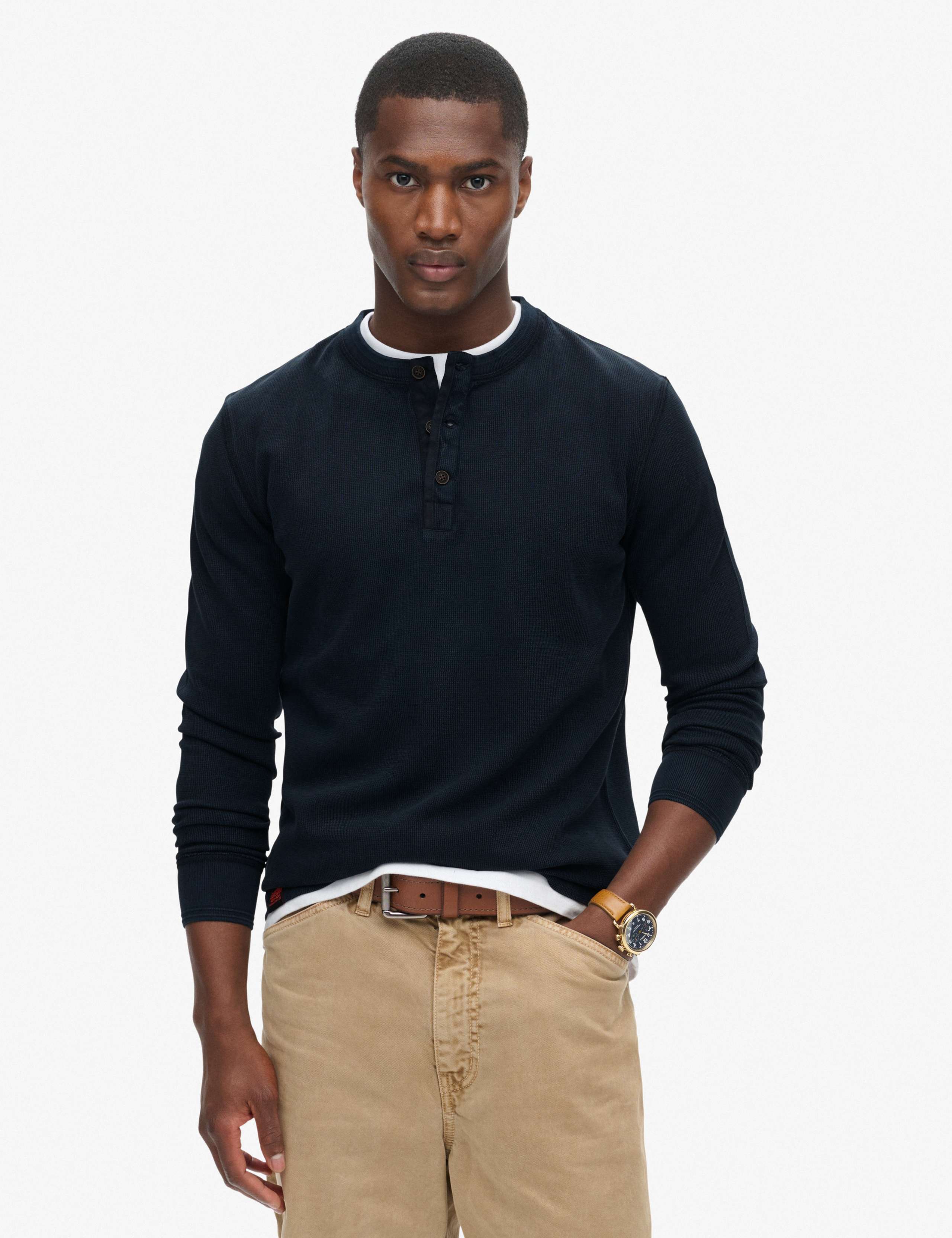 Overzized Pure Cotton Grandad Collar Top