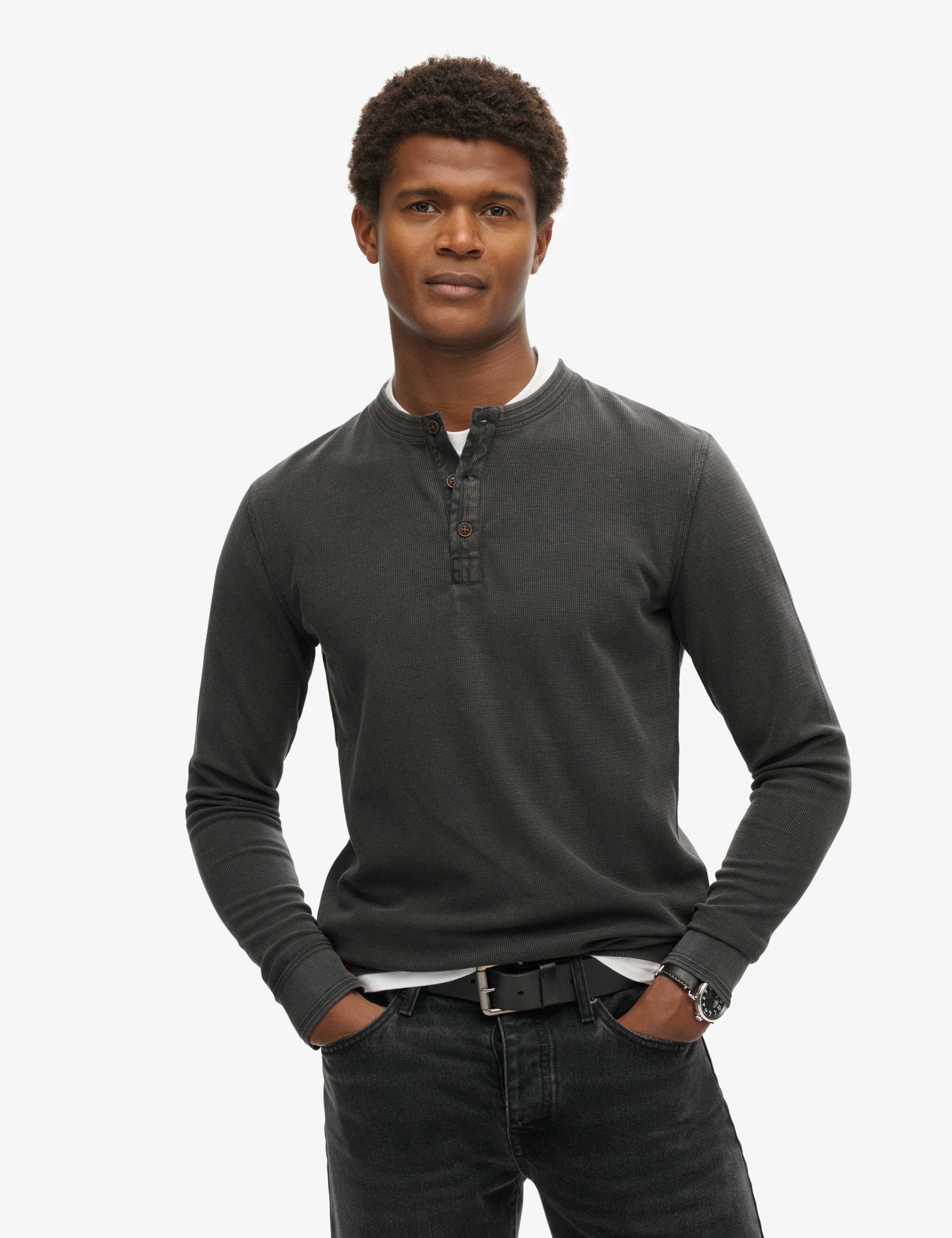 Overzized Pure Cotton Grandad Collar Top