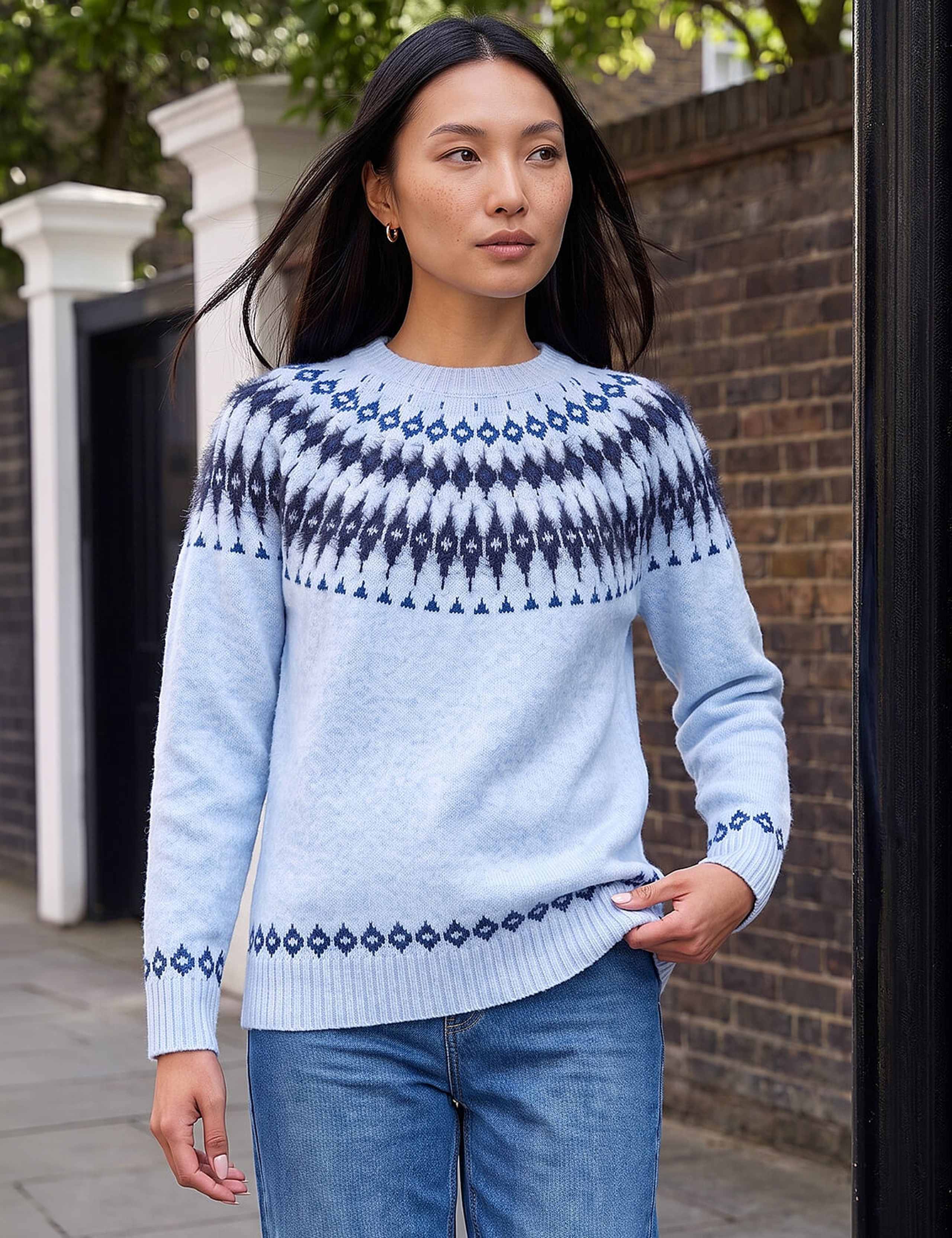 Fluffy Fair Isle Jumper