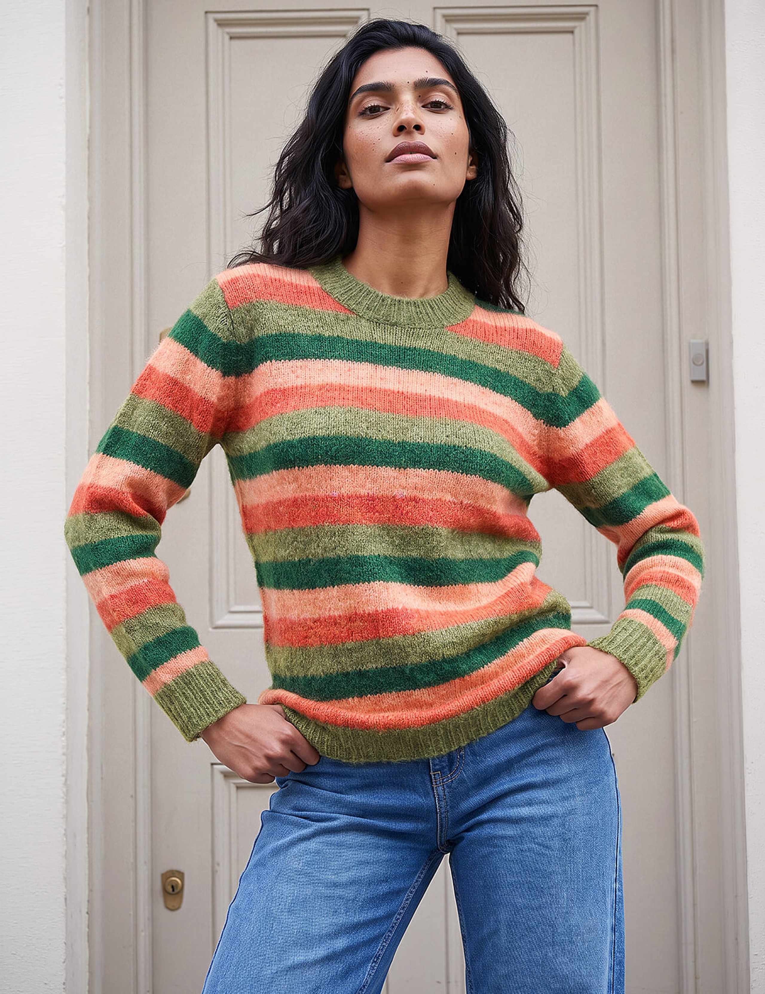 Striped Jumper With Wool