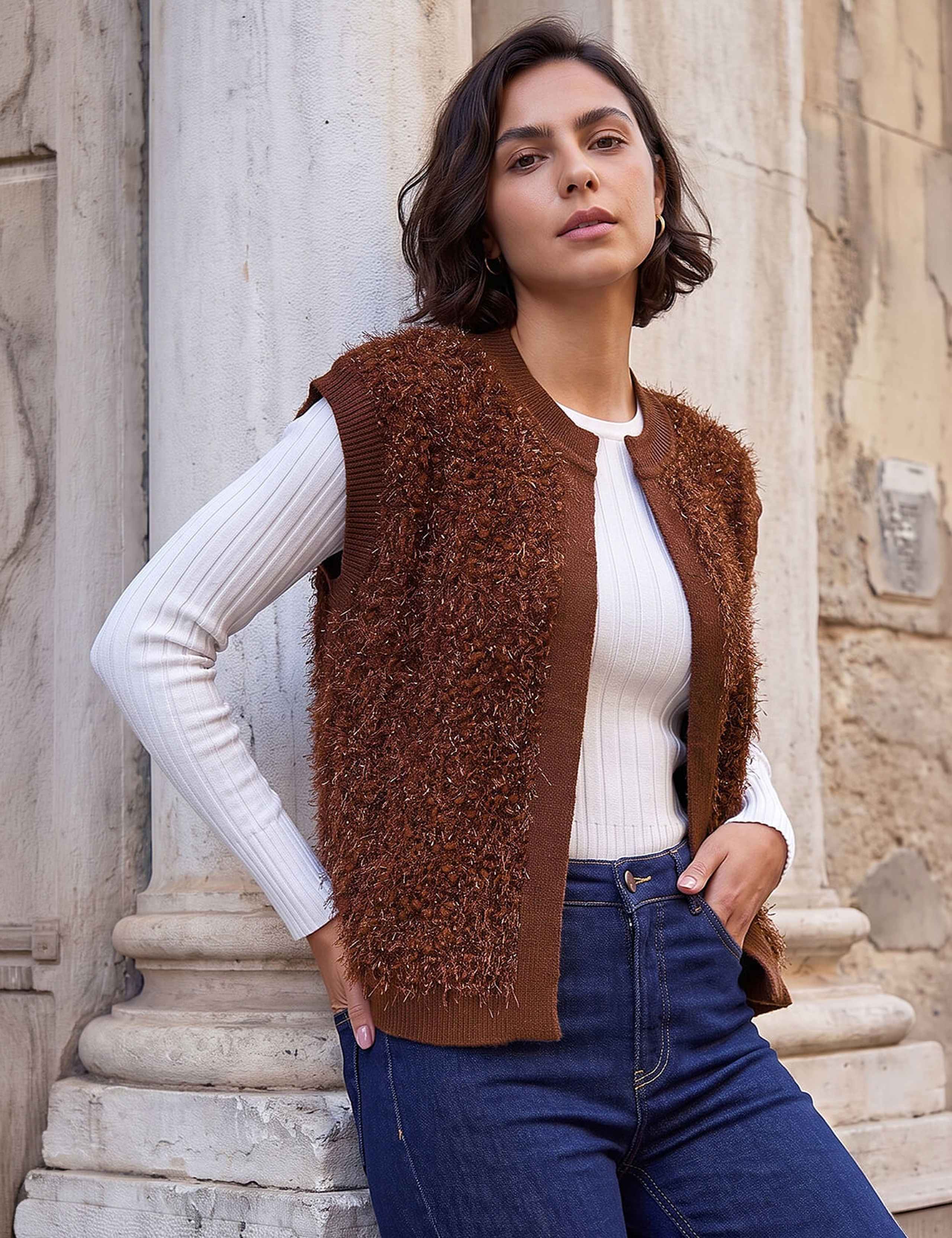 Sparkly Knitted Waistcoat