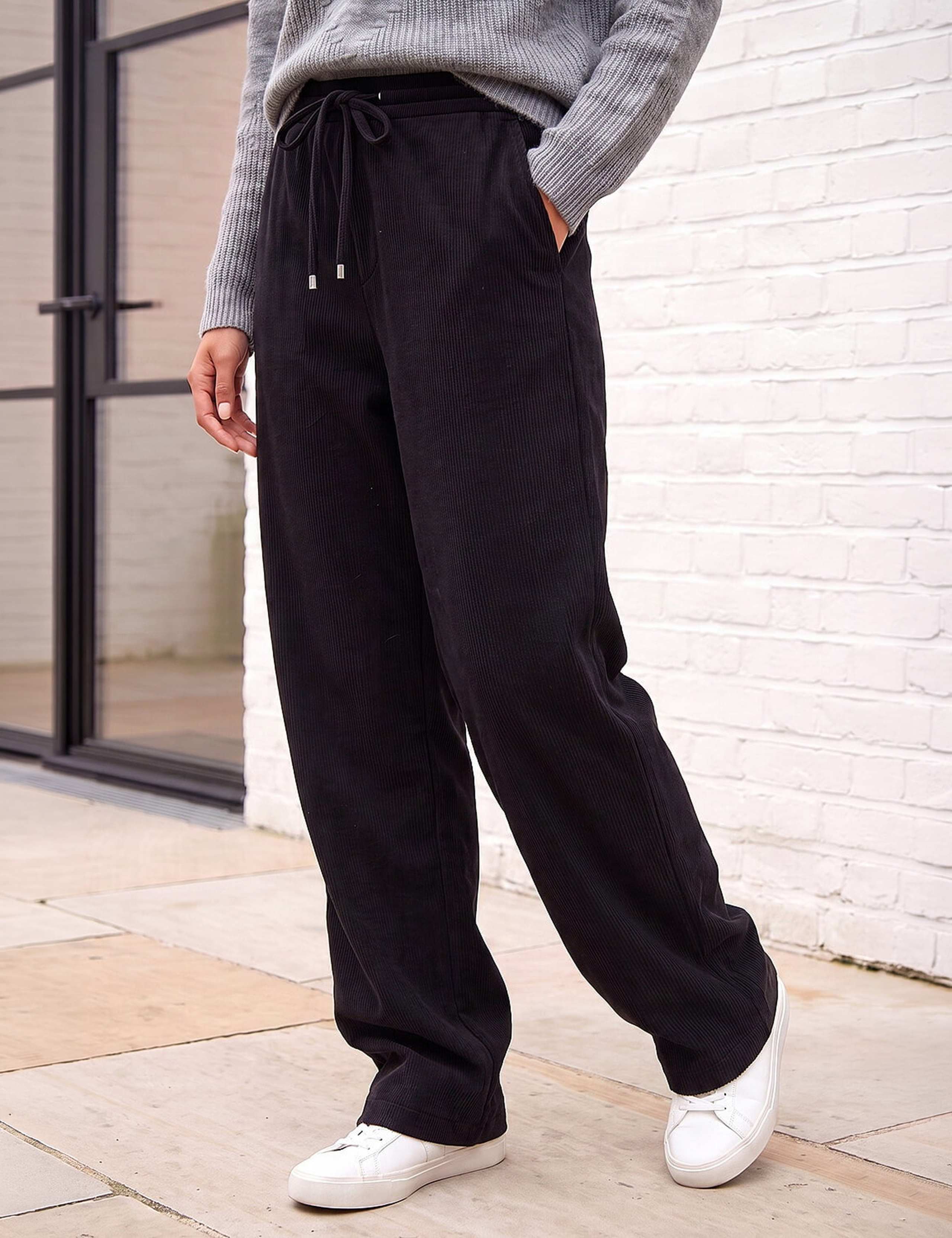 Petite Cord Drawstring Trousers