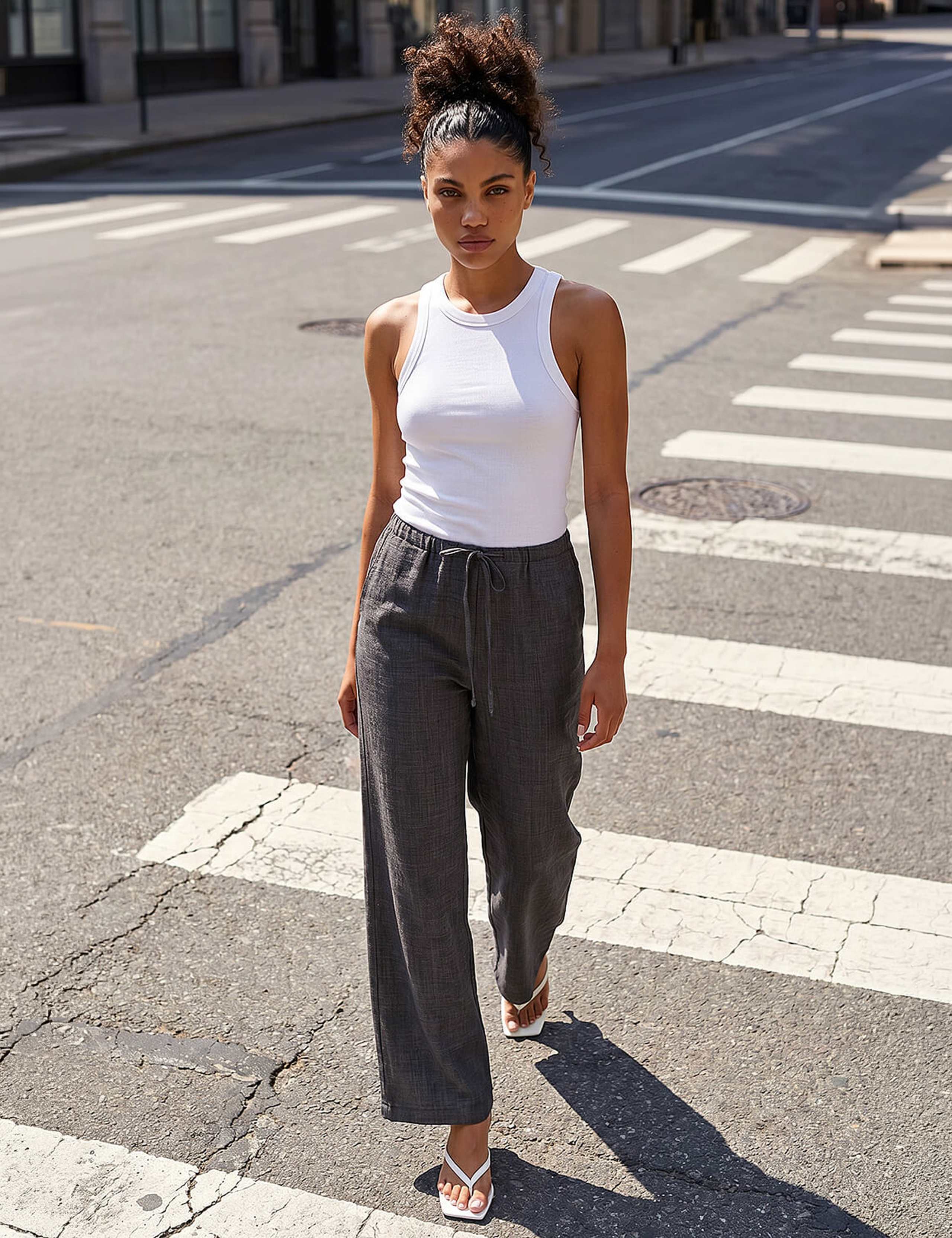 Petite Pull On Trousers
