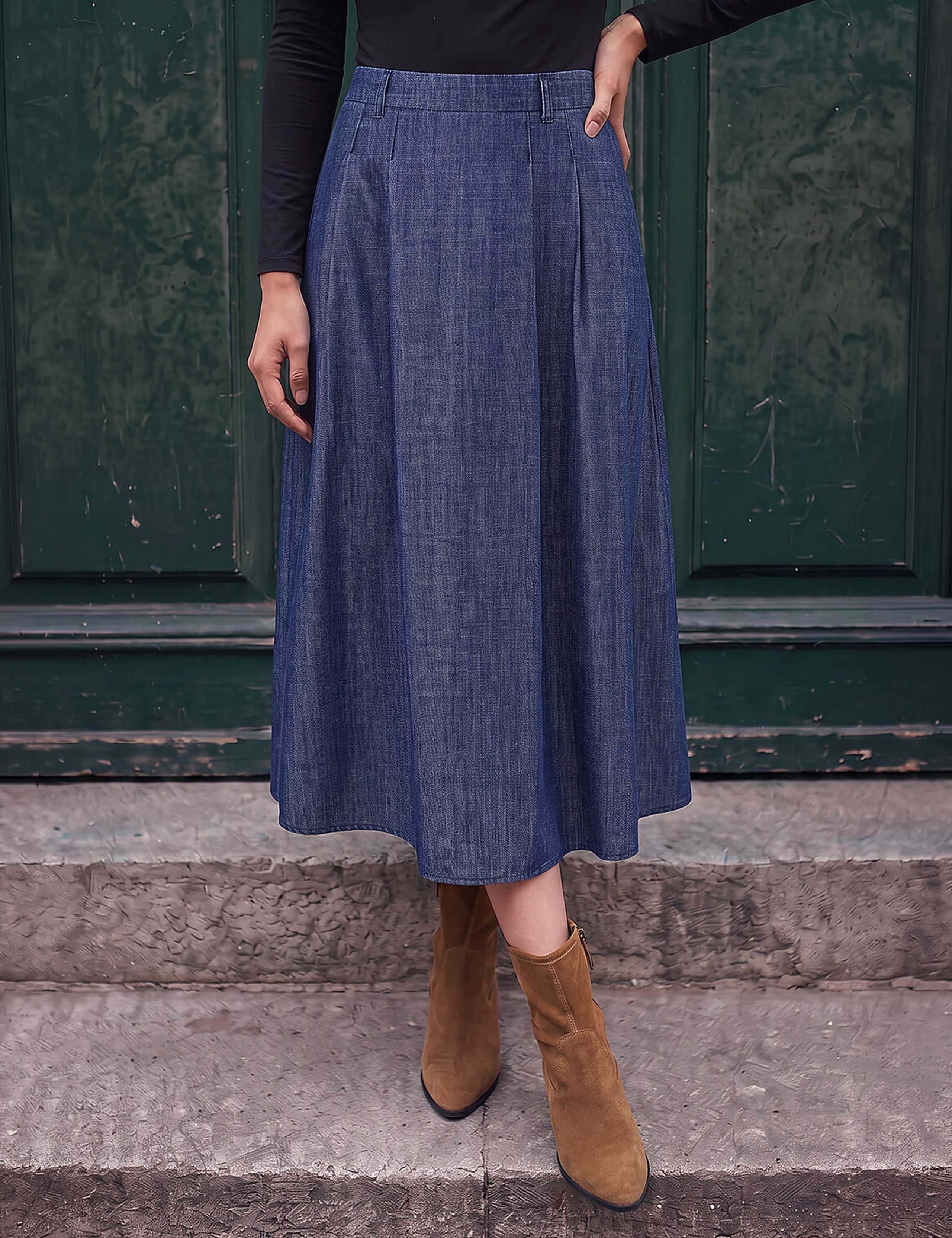 Stretch A-Line Skirt