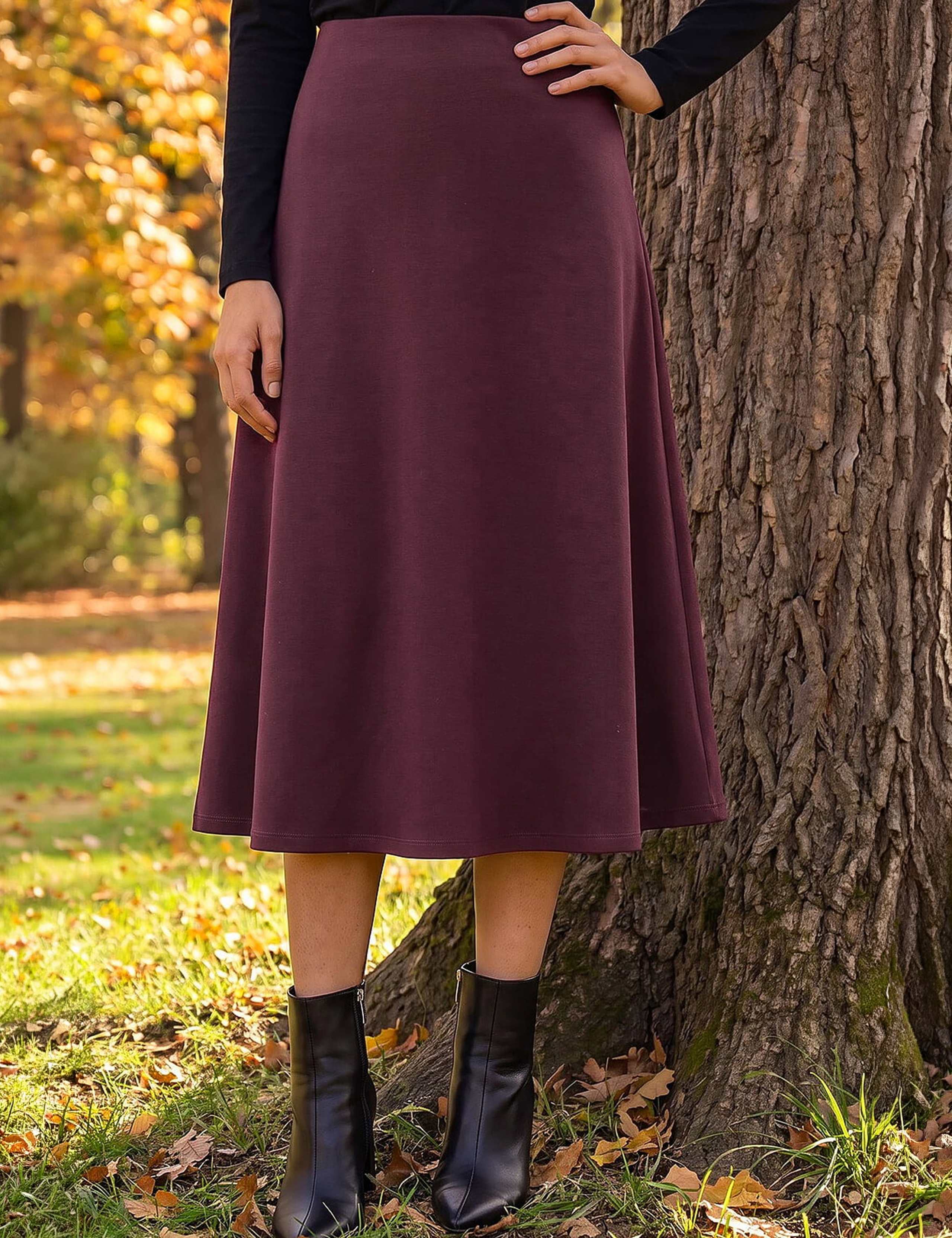 Petite Ponte Stretch Midi Skirt
