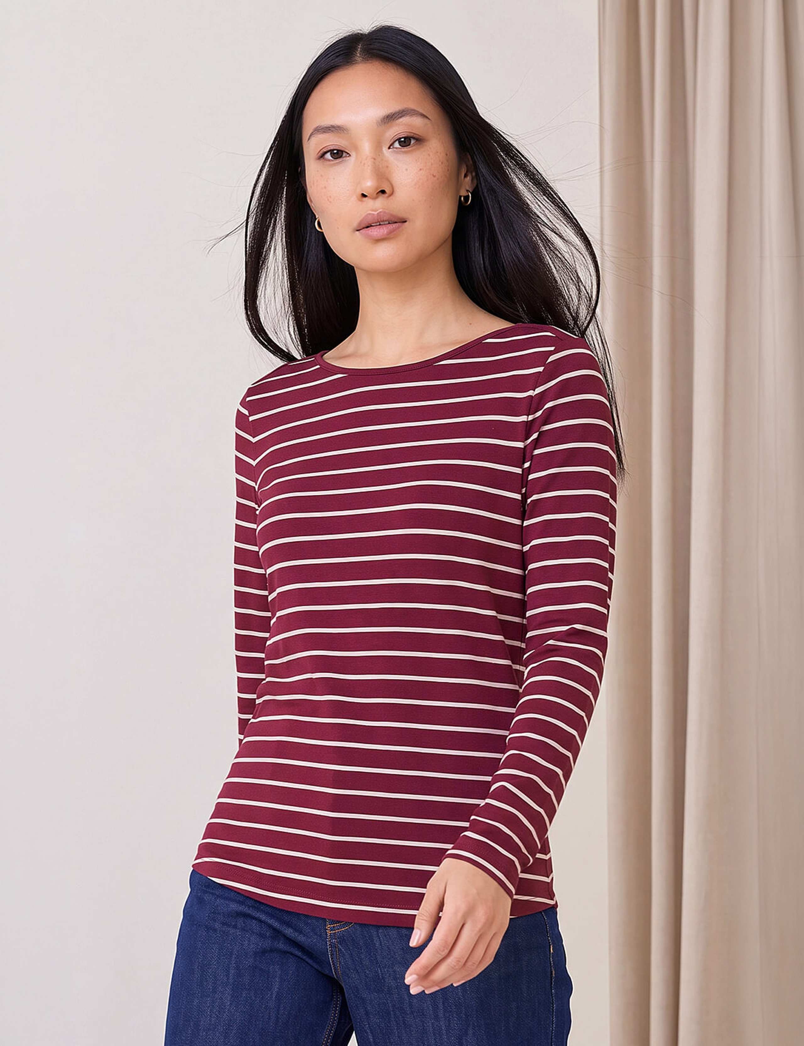 Striped Soft Touch Top