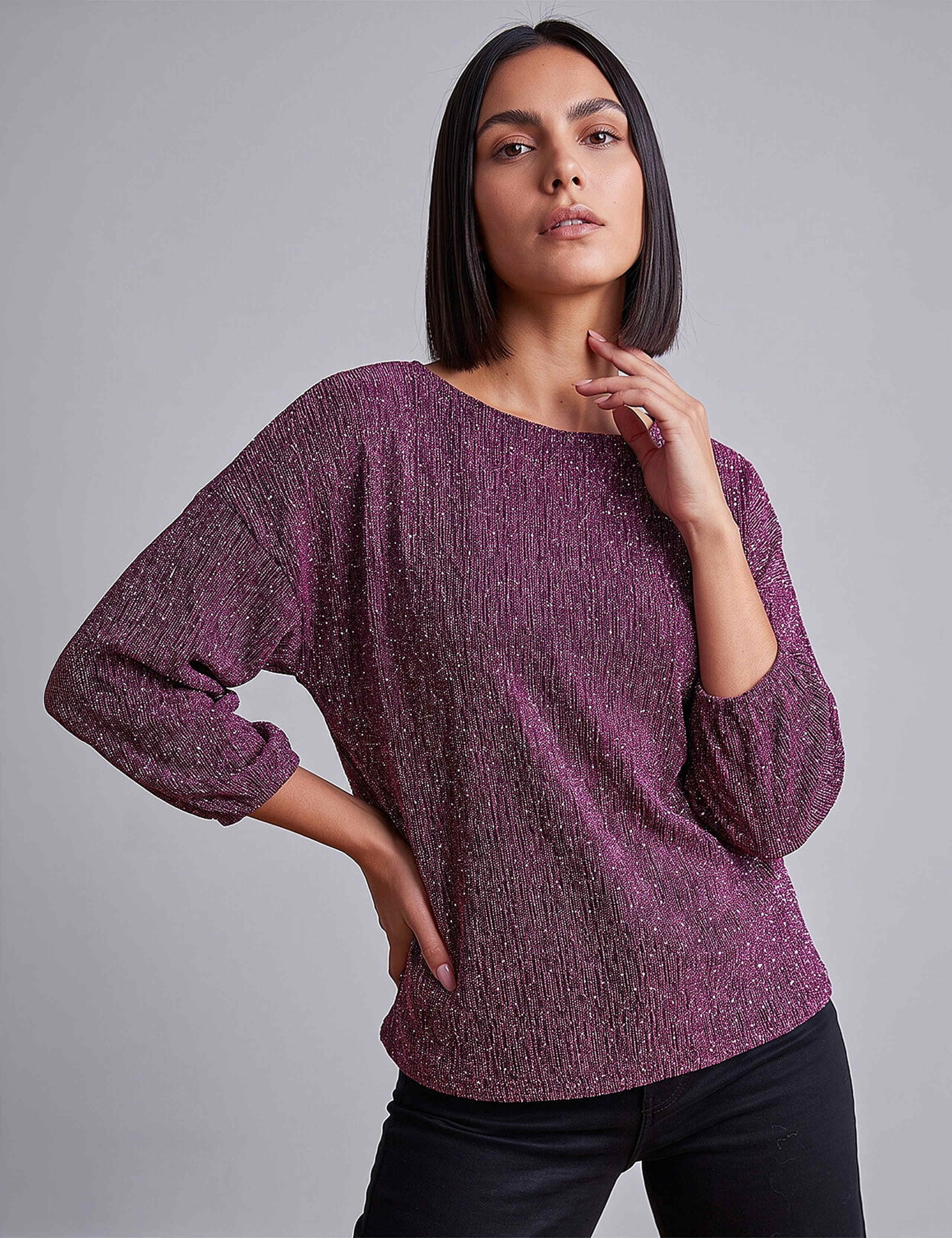 Textured Shimmer Top