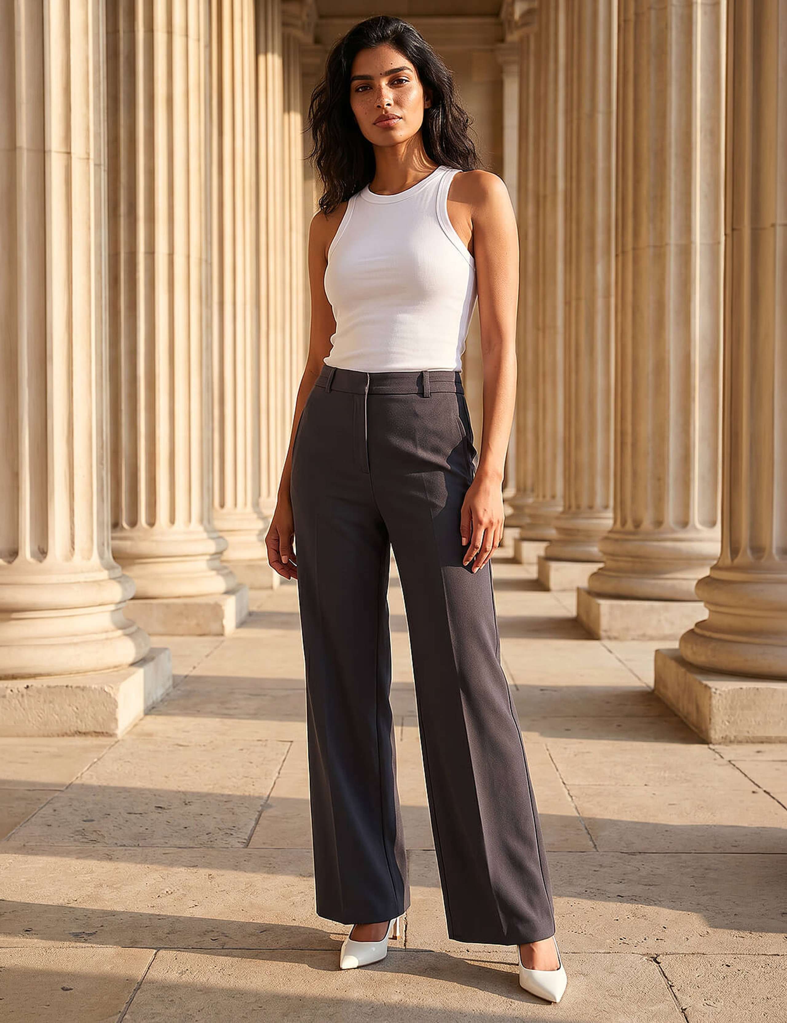 Wide Leg Trousers