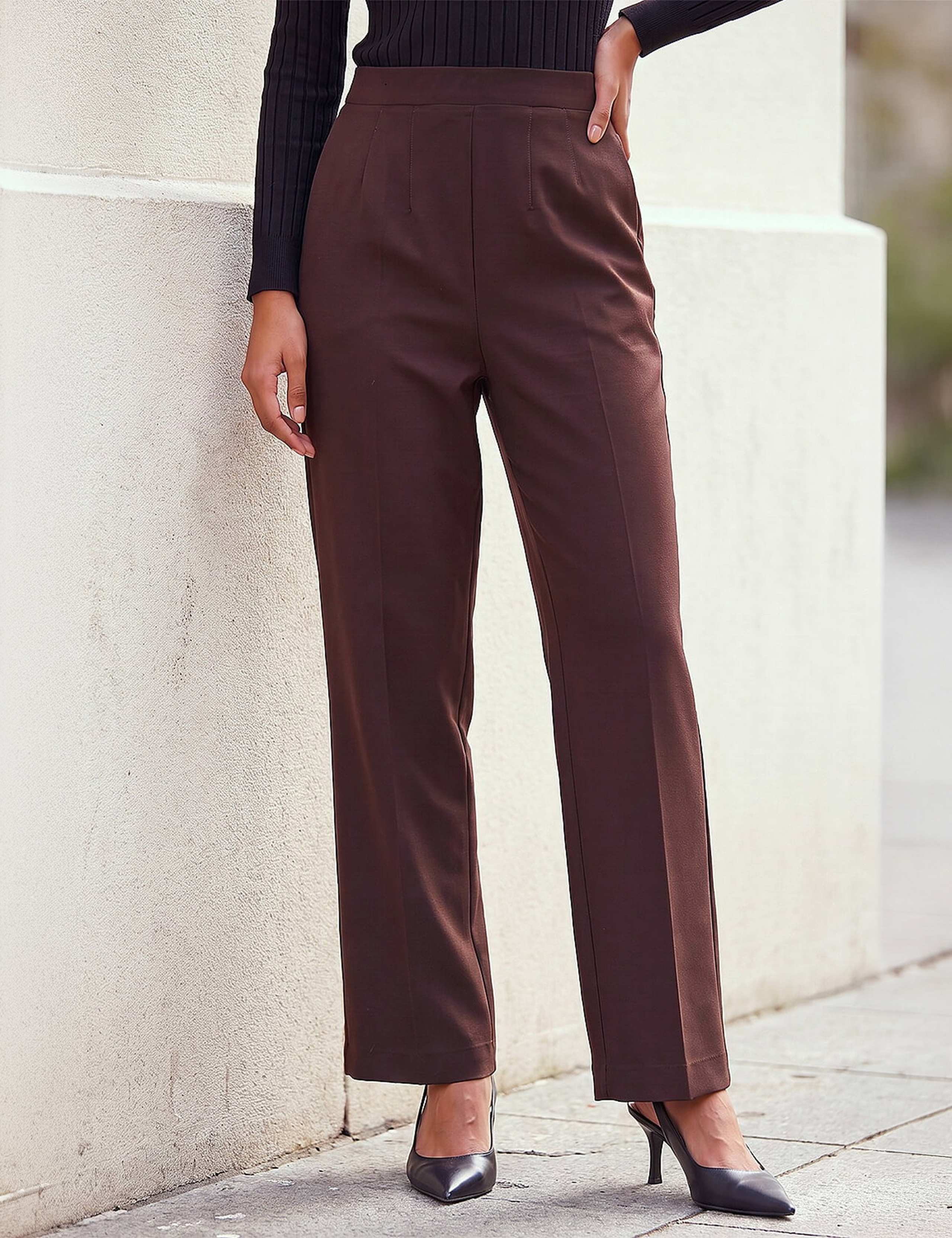 Ponte Straight Leg Trousers