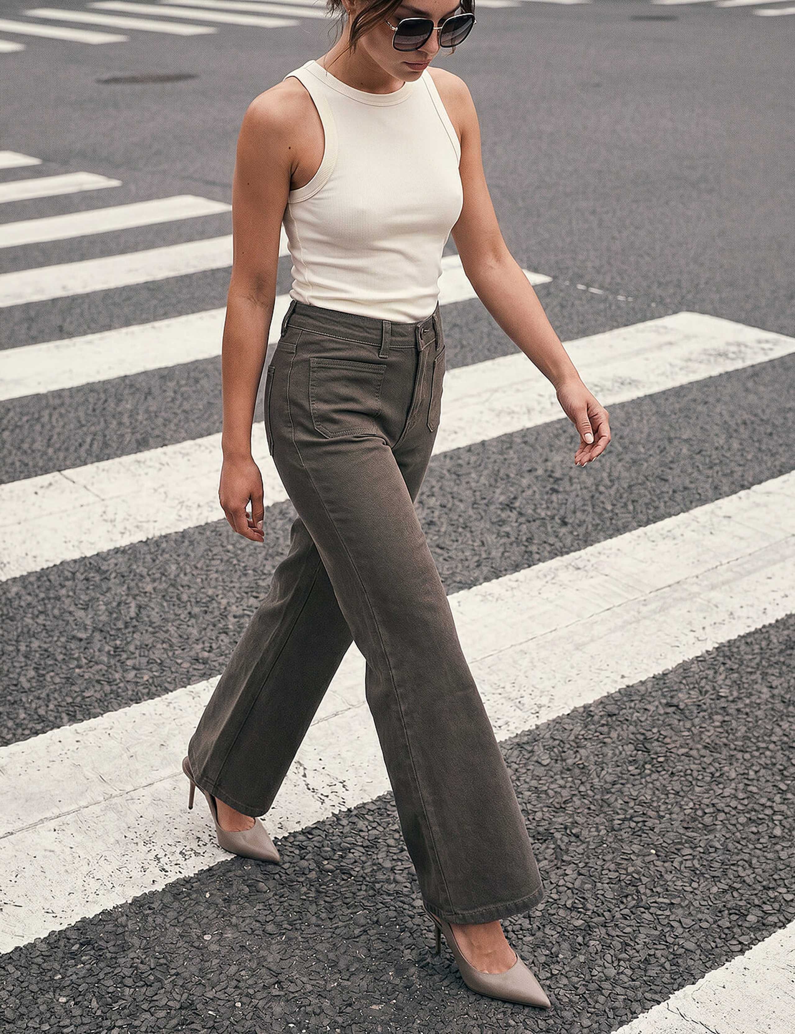Petite Mid Rise Stretch Jeans