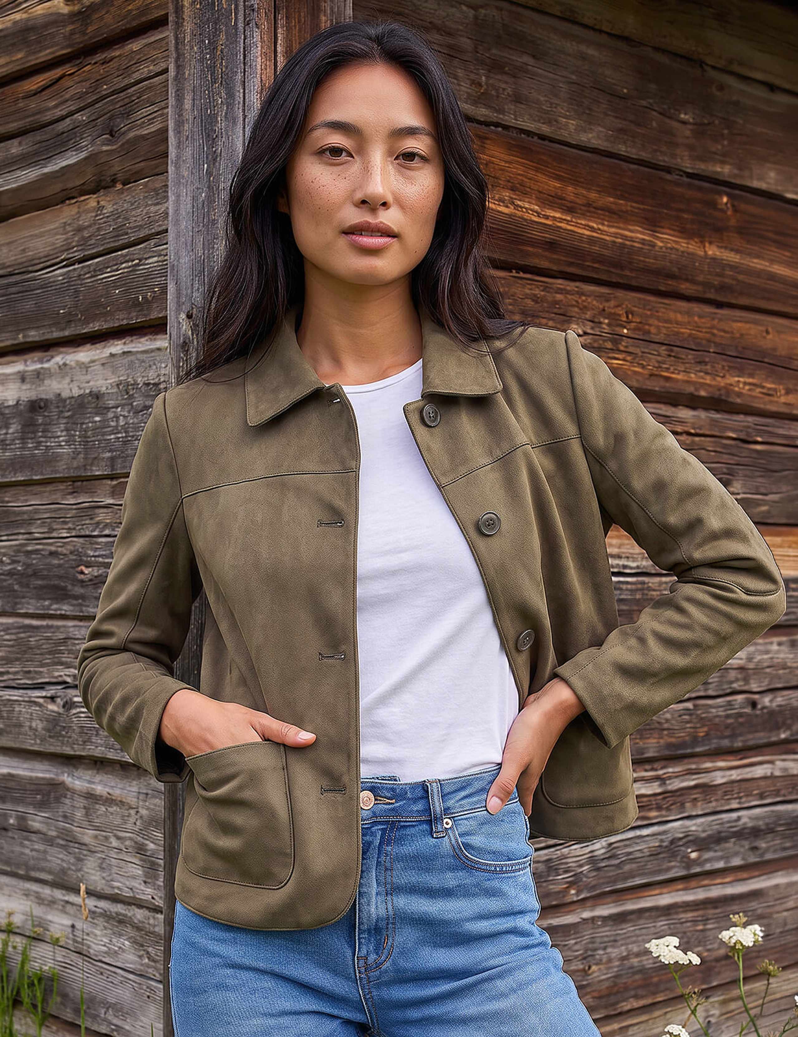 Petite Suede Jacket