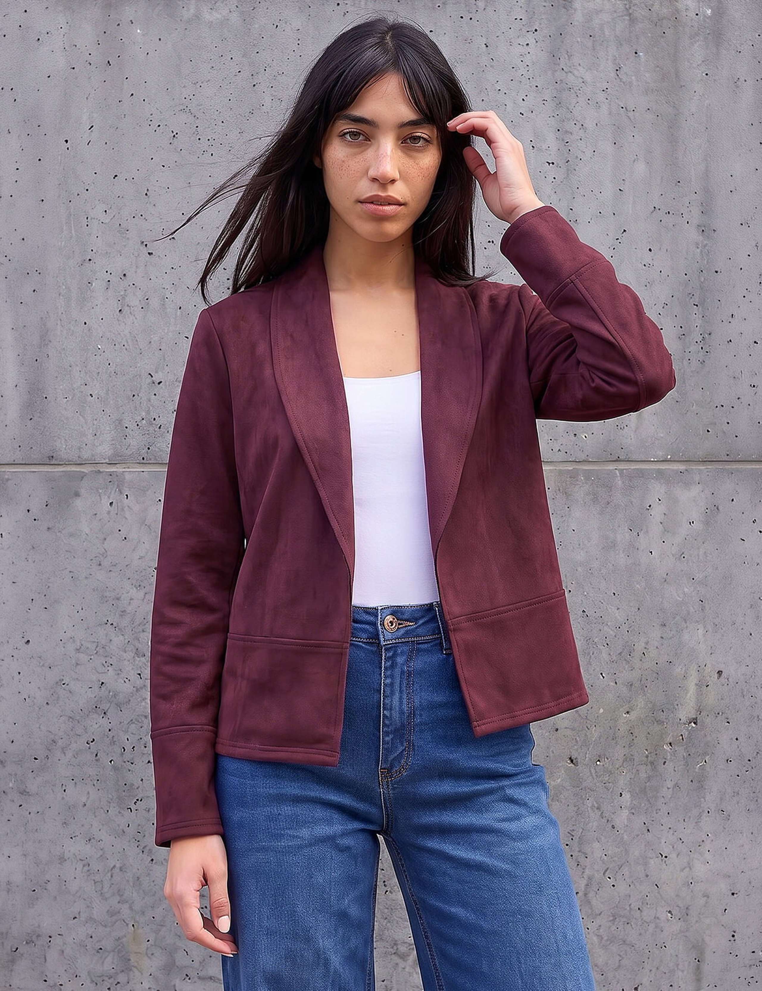 Petite Faux Suede Jacket