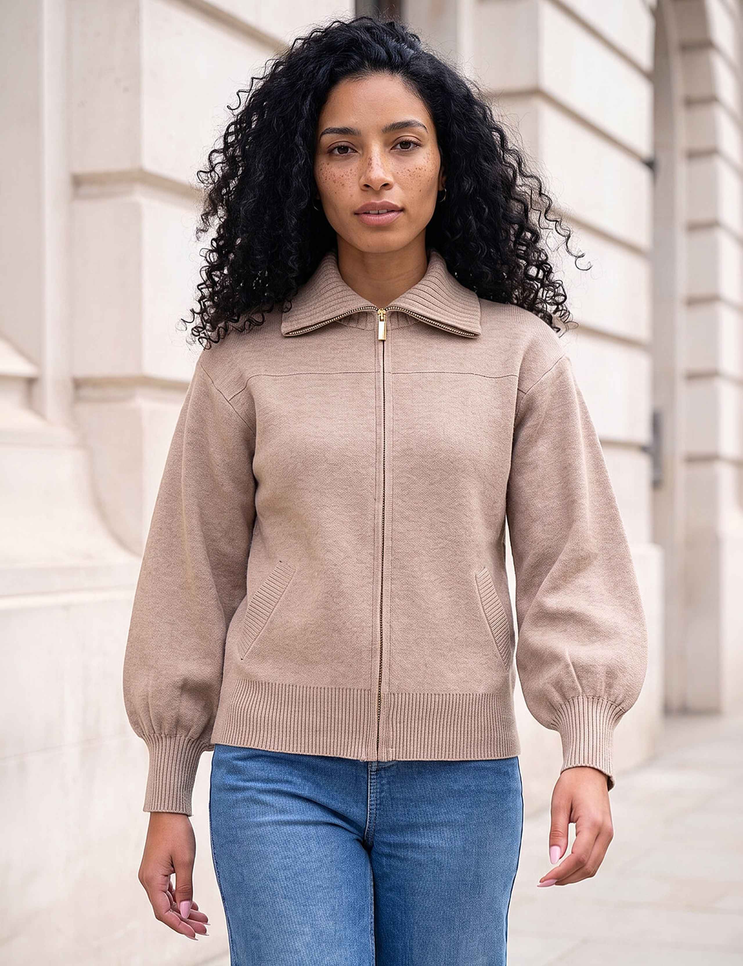 Knitted Bomber Jacket