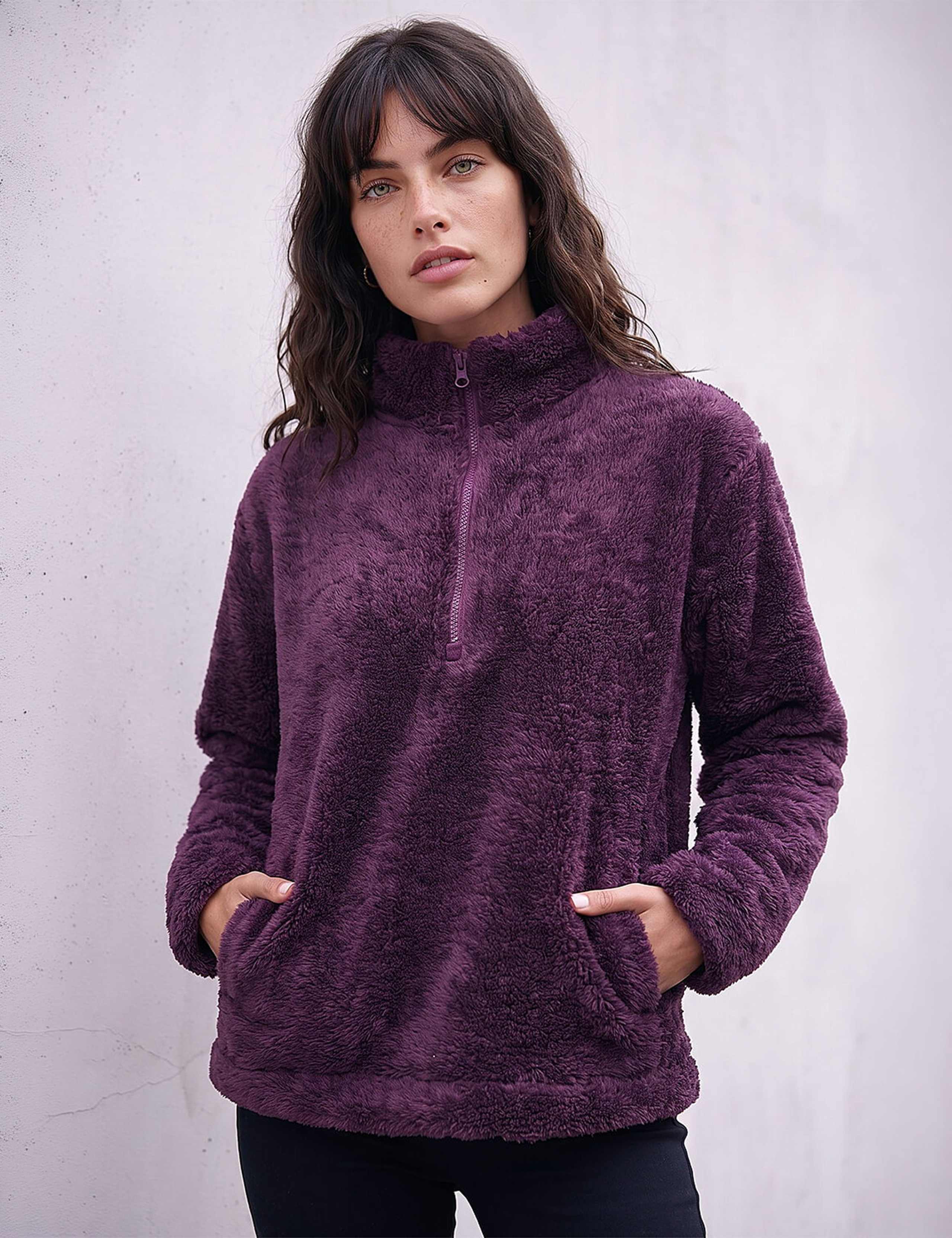 Sherpa Zip Neck Fleece