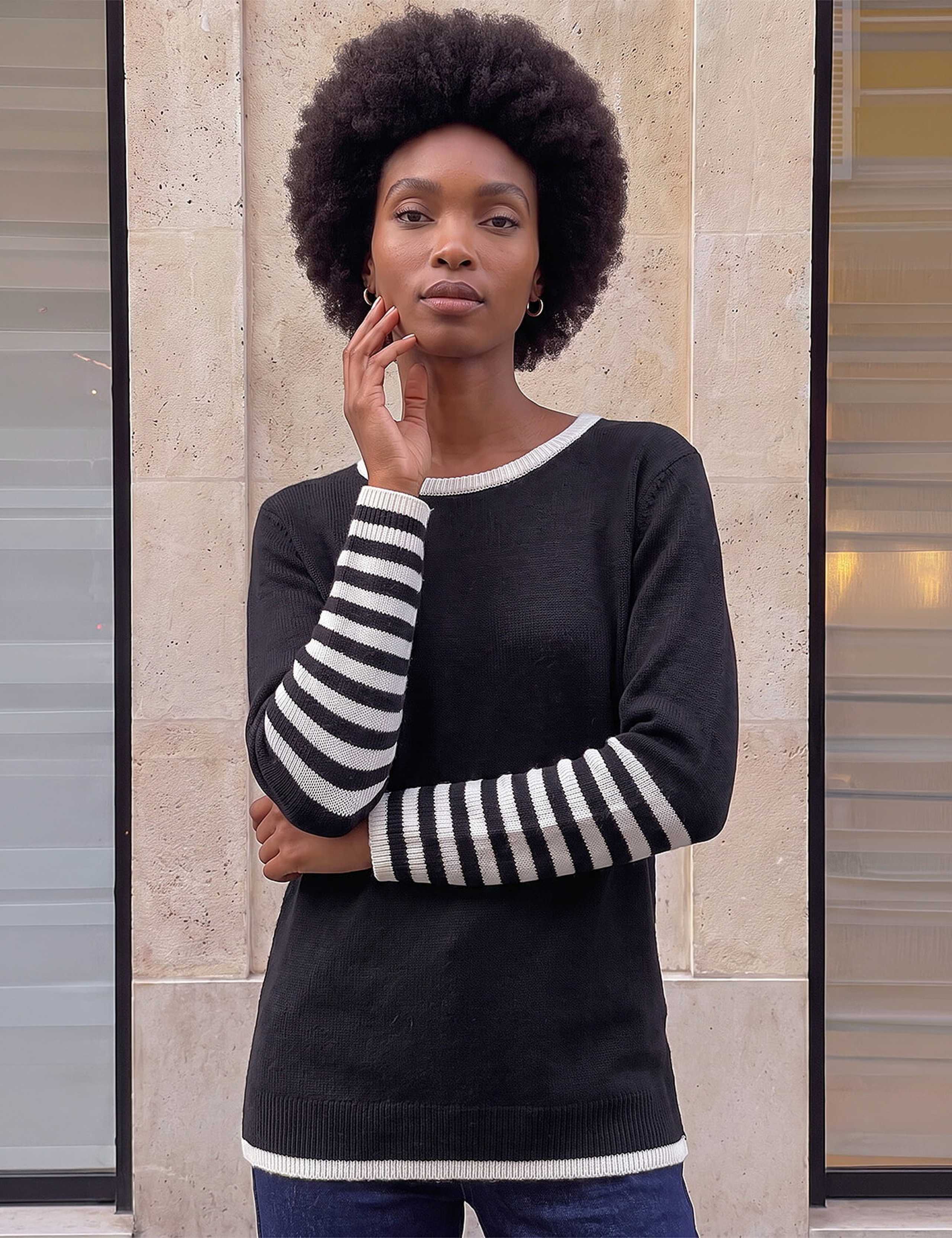 Striped Two Tone Jumper