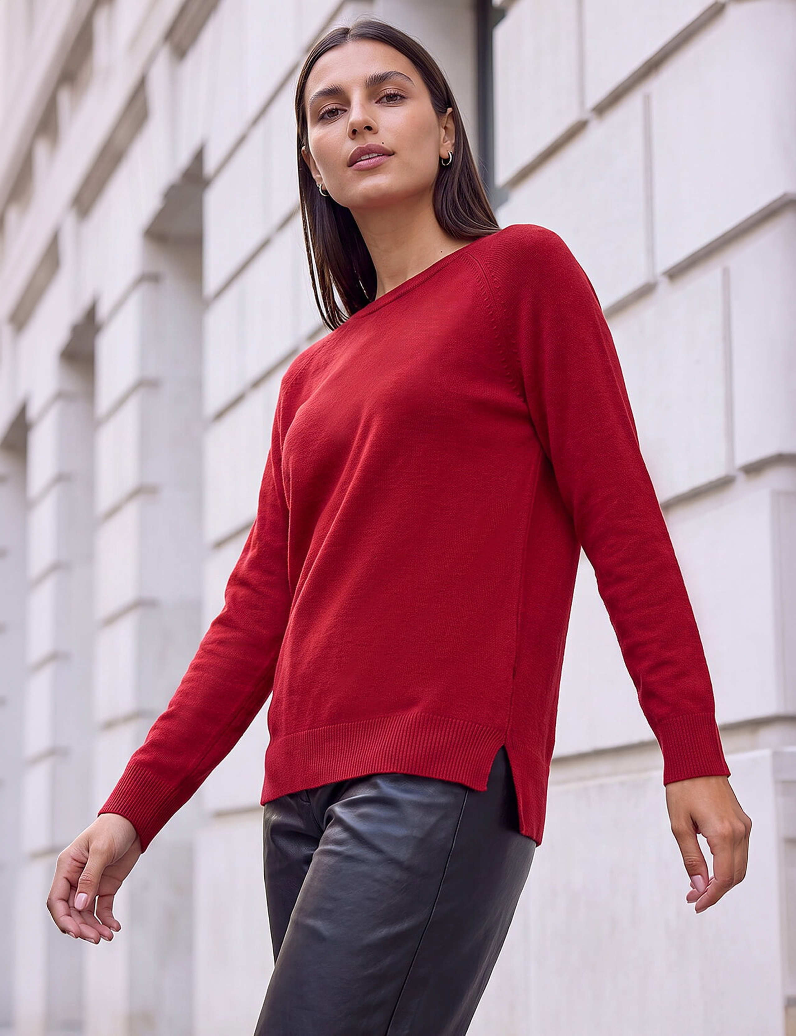 Plain Soft Crew Neck Jumper