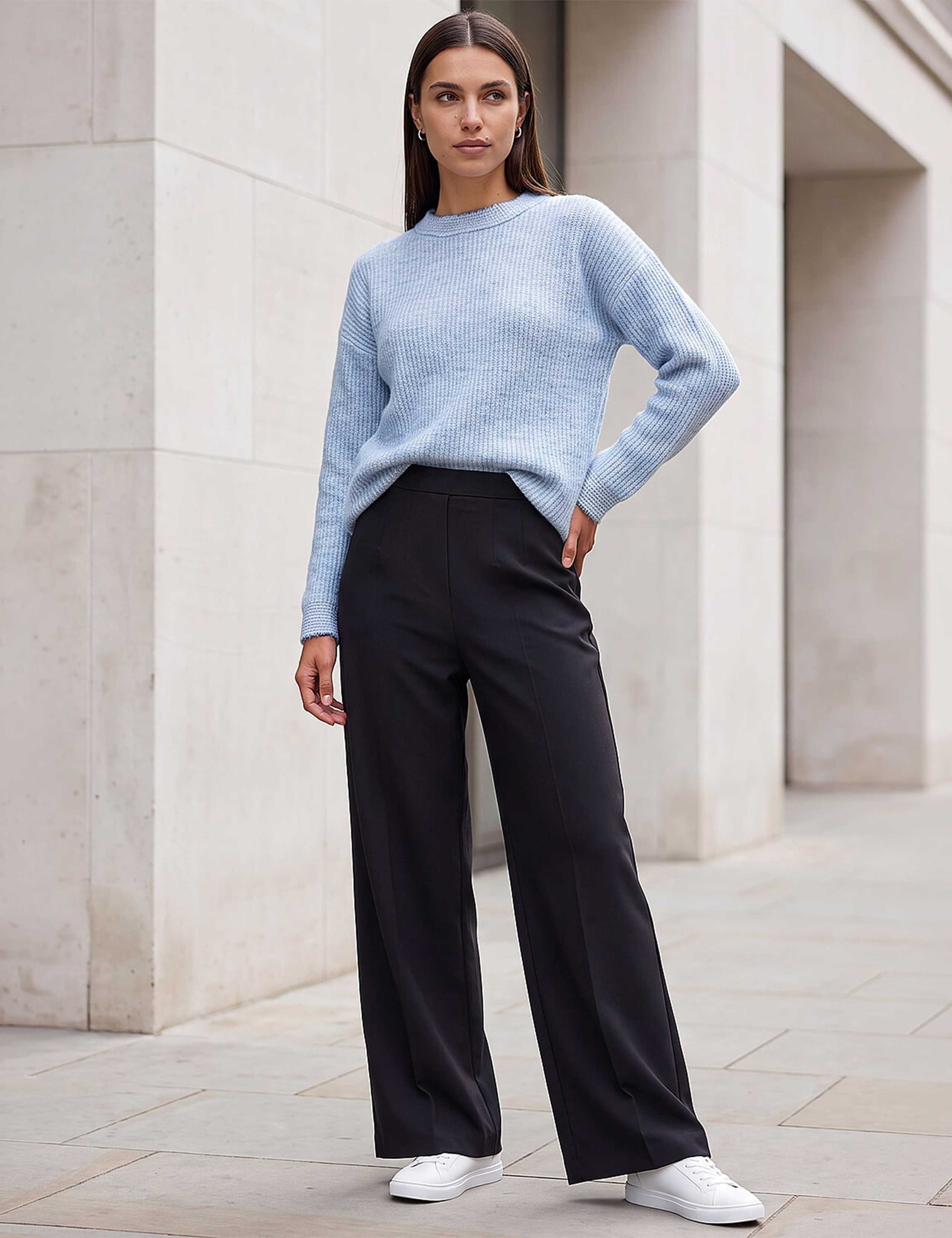 Ponte Wide Leg Trousers