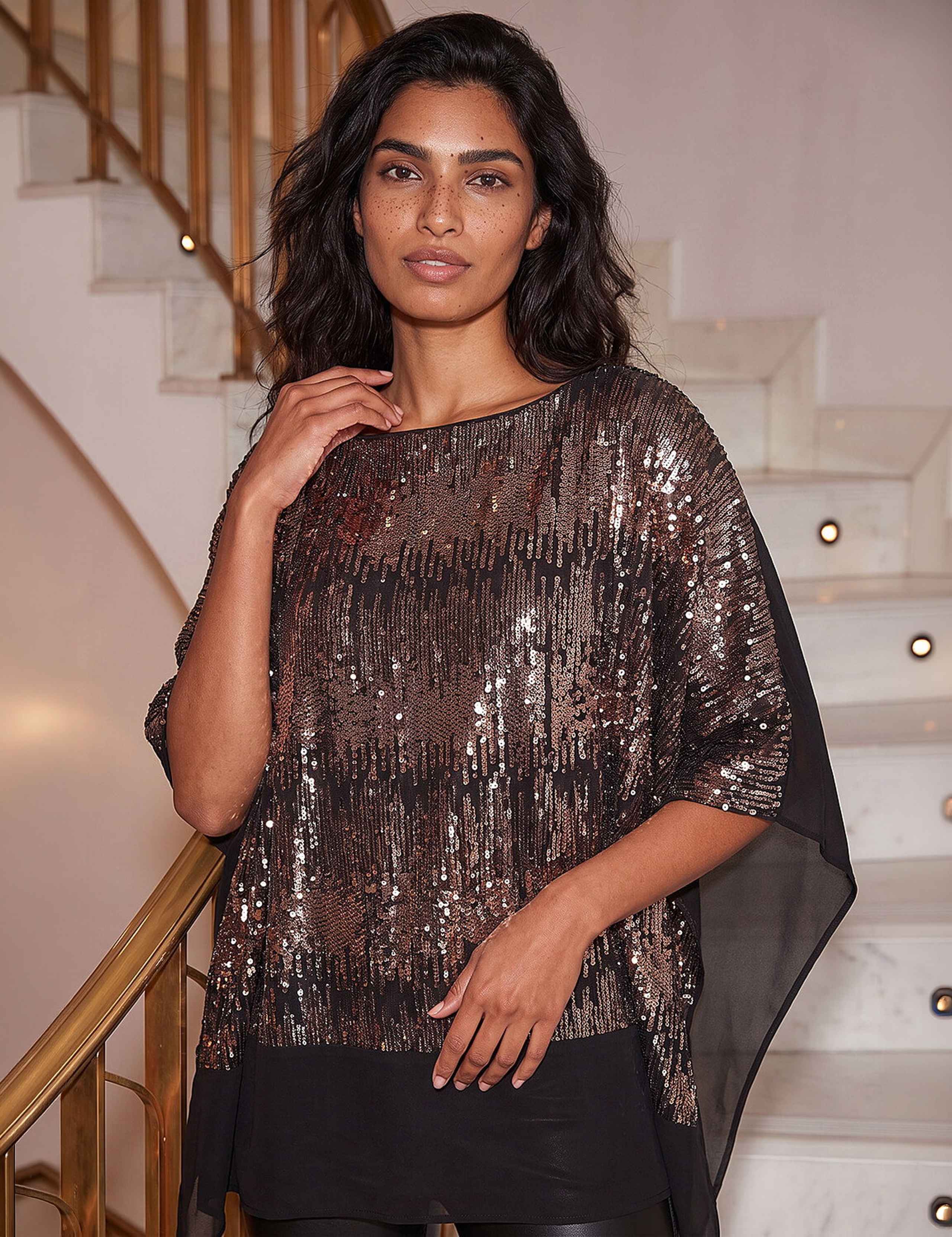 Ombre Sequin Top