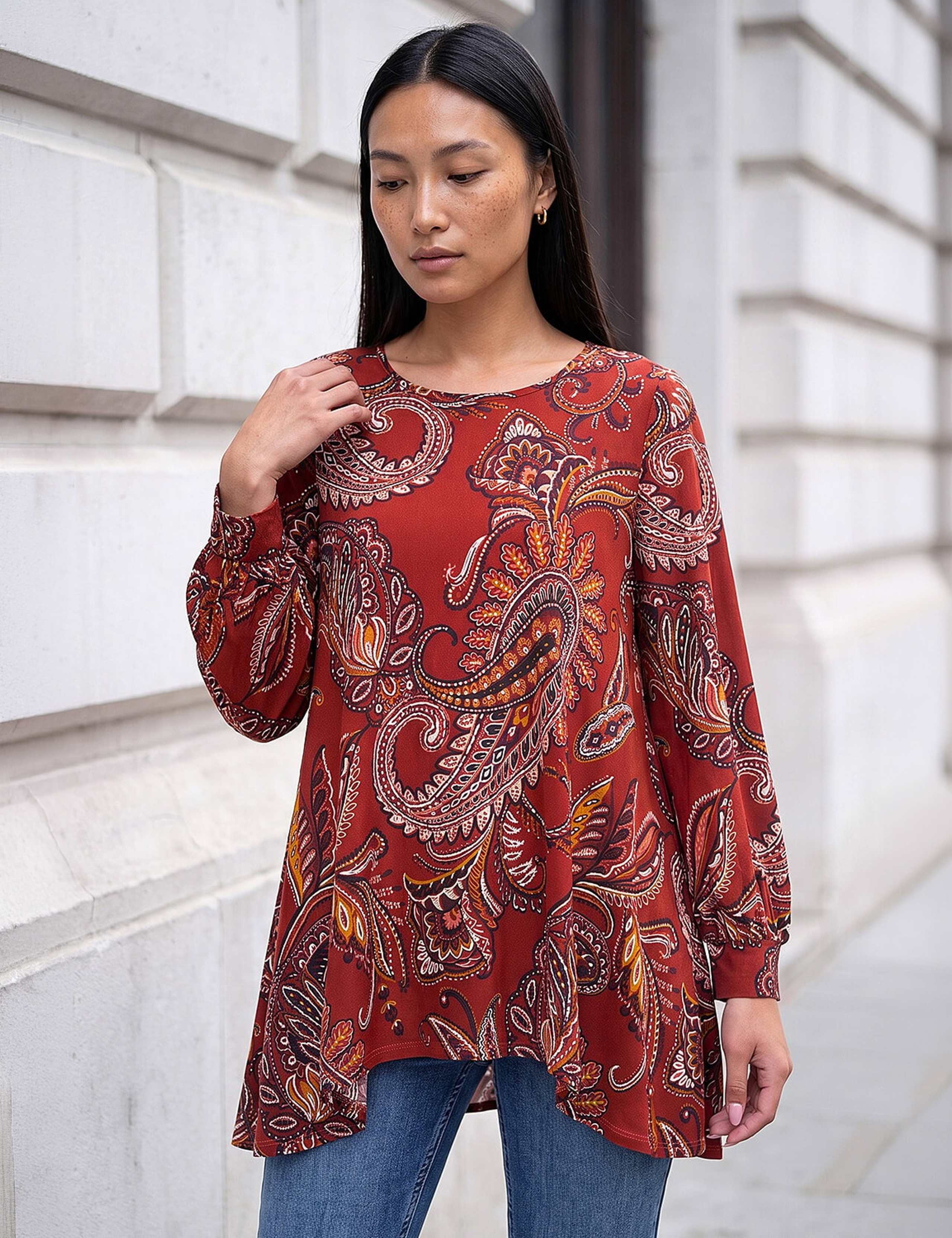 Paisley Tunic Top