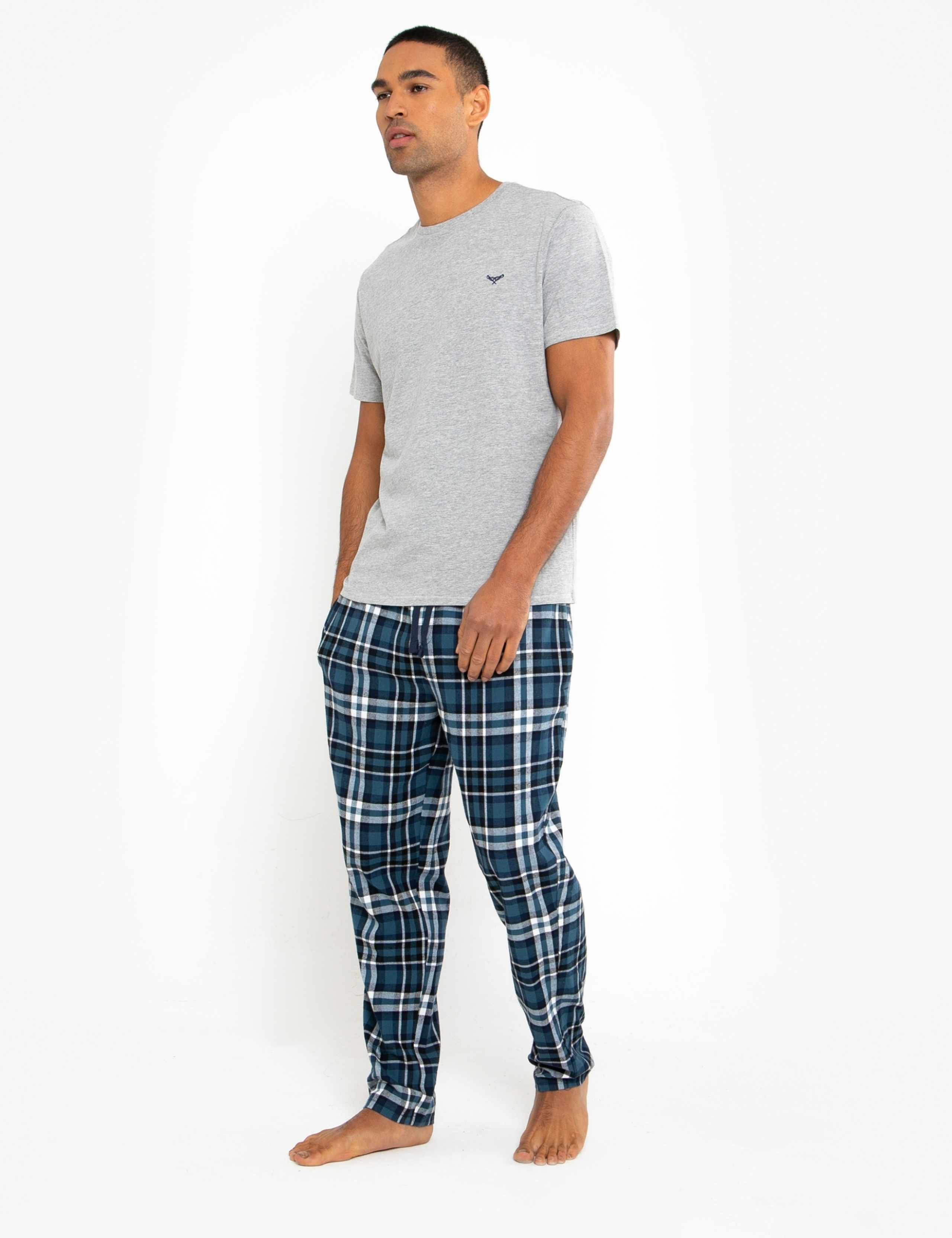 Cotton Rich Checked Flannel Pyjama Set