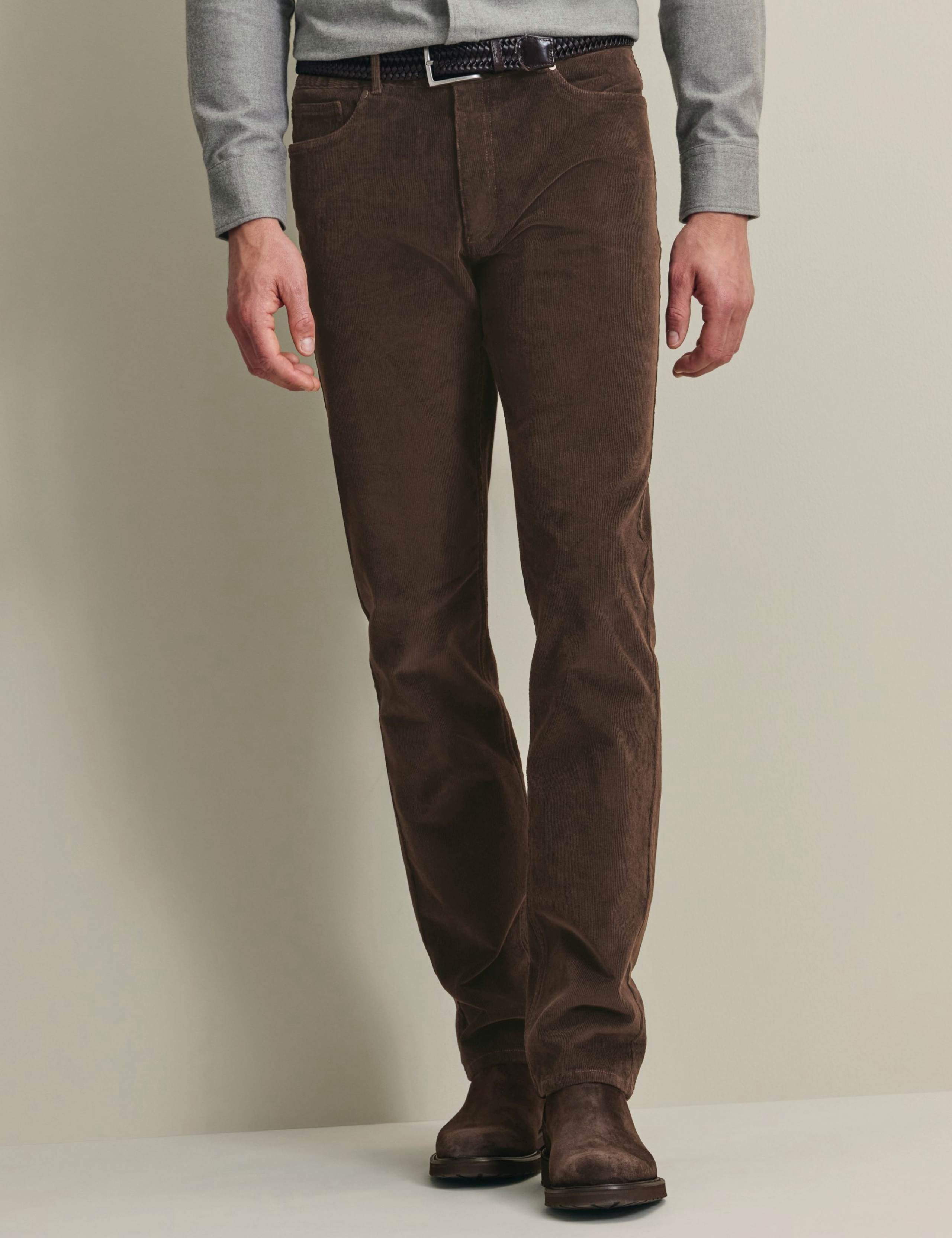 Slim Fit Corduroy 5 Pocket Stretch Trousers