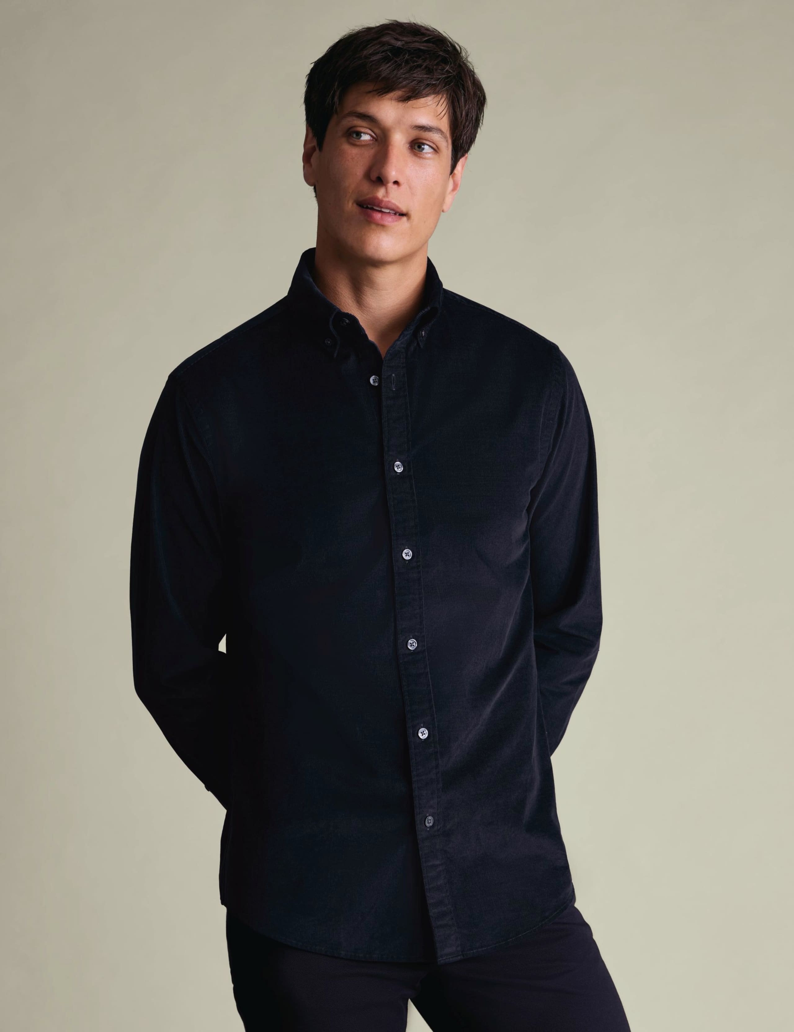 Slim Fit Corduroy Shirt