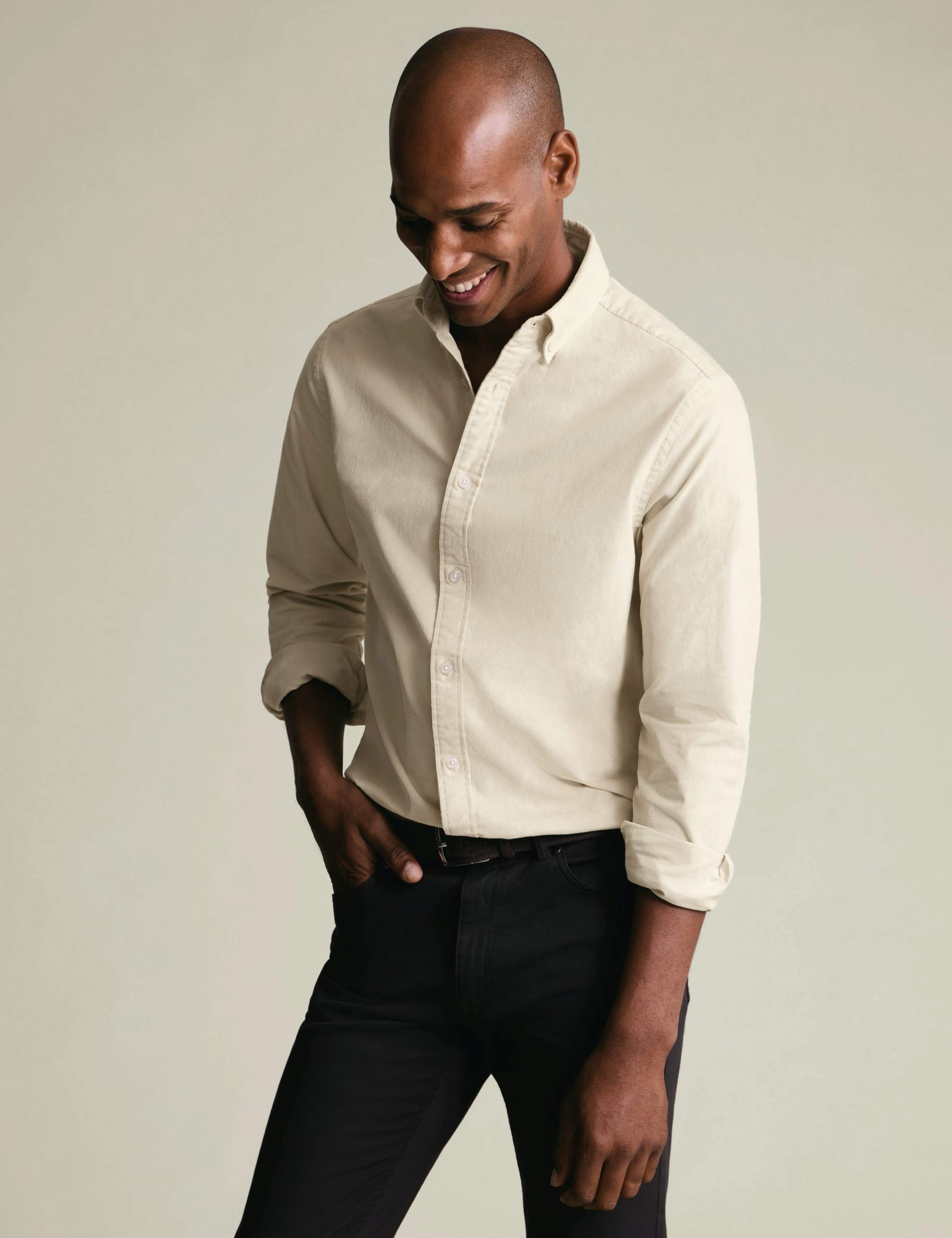 Slim Fit Corduroy Shirt