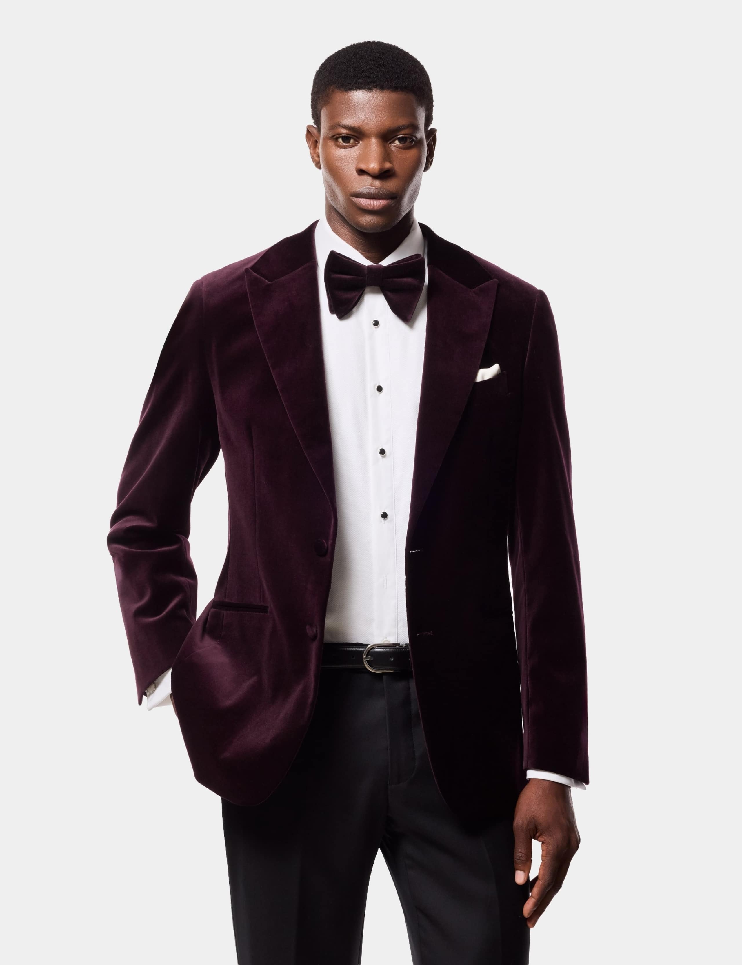 Tailored Fit Cotton Rich Tuxedo Jacket