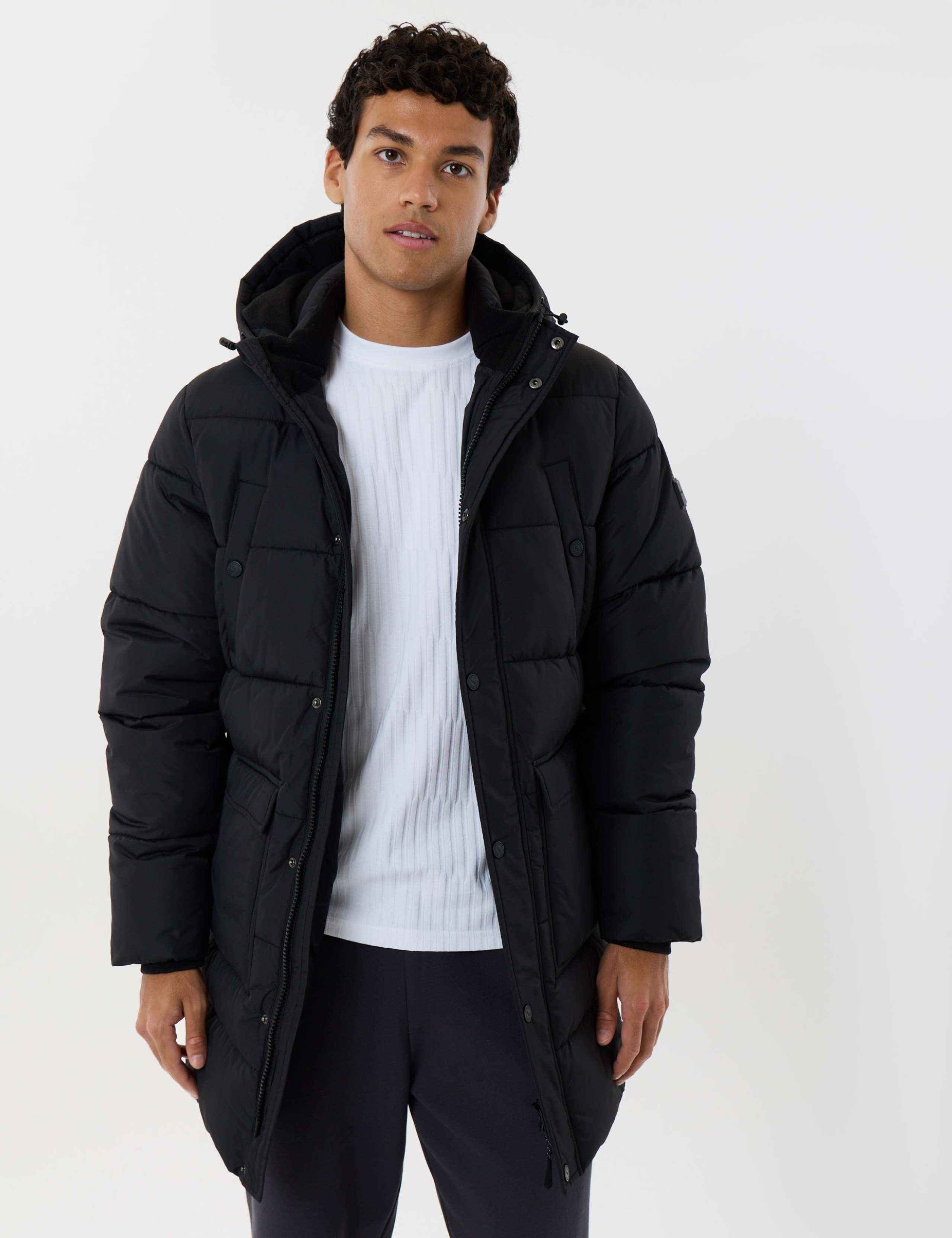 Waterproof Checked Puffer Coat