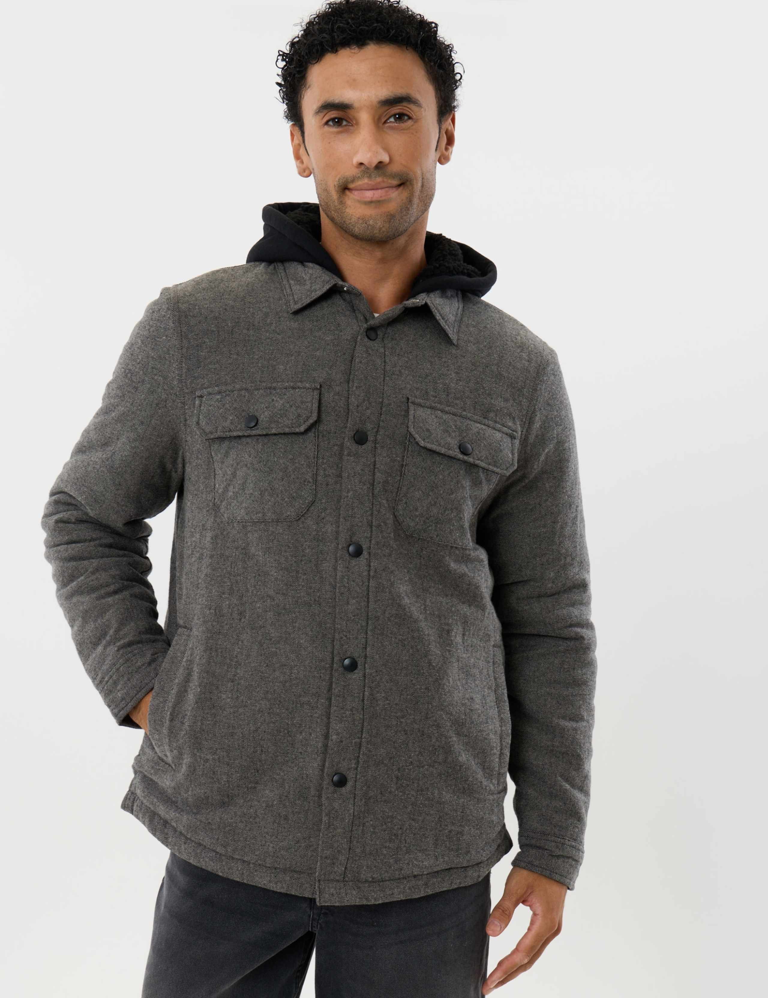 Regular Fit Pure Cotton Shacket