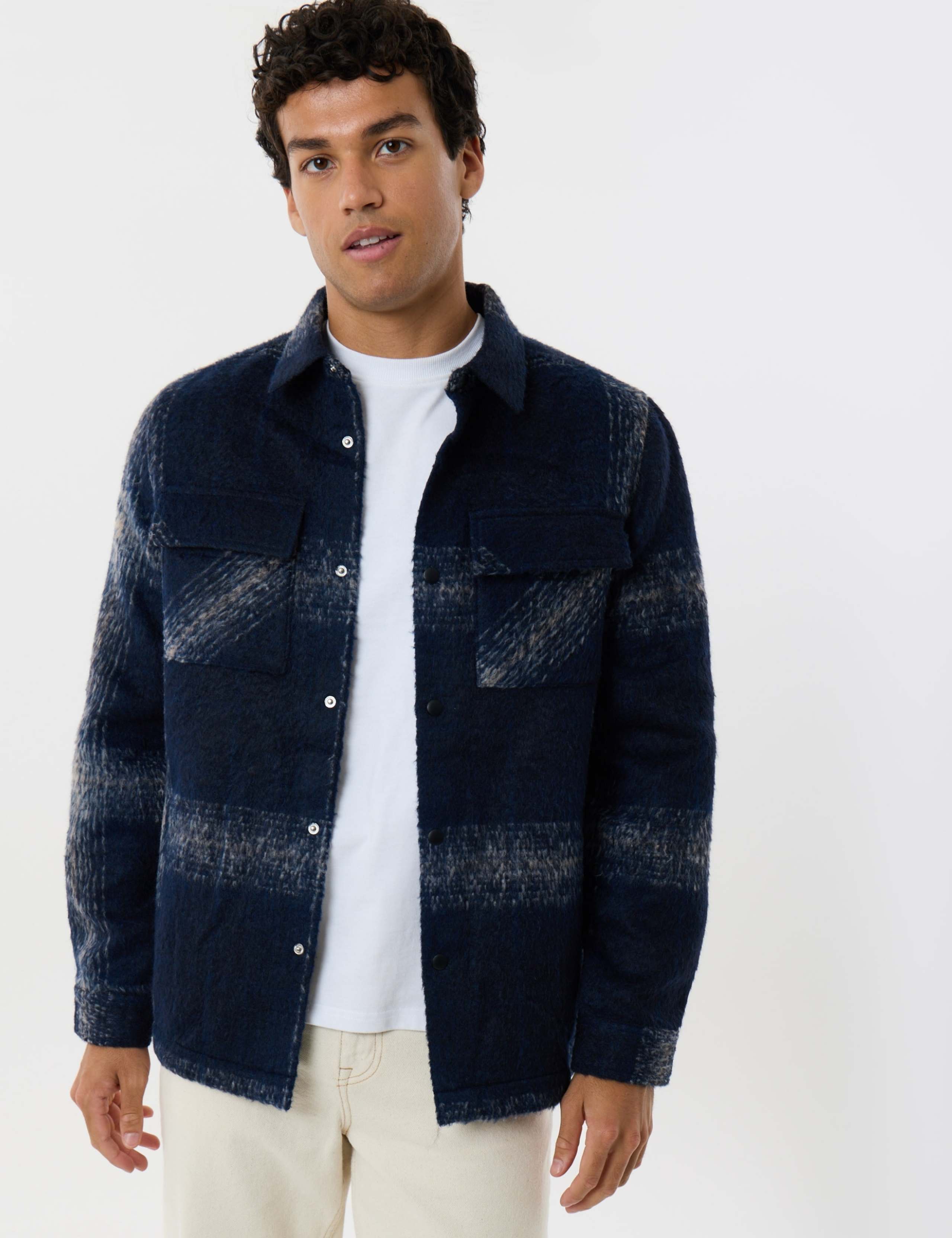 Regular Fit Textured Shacket