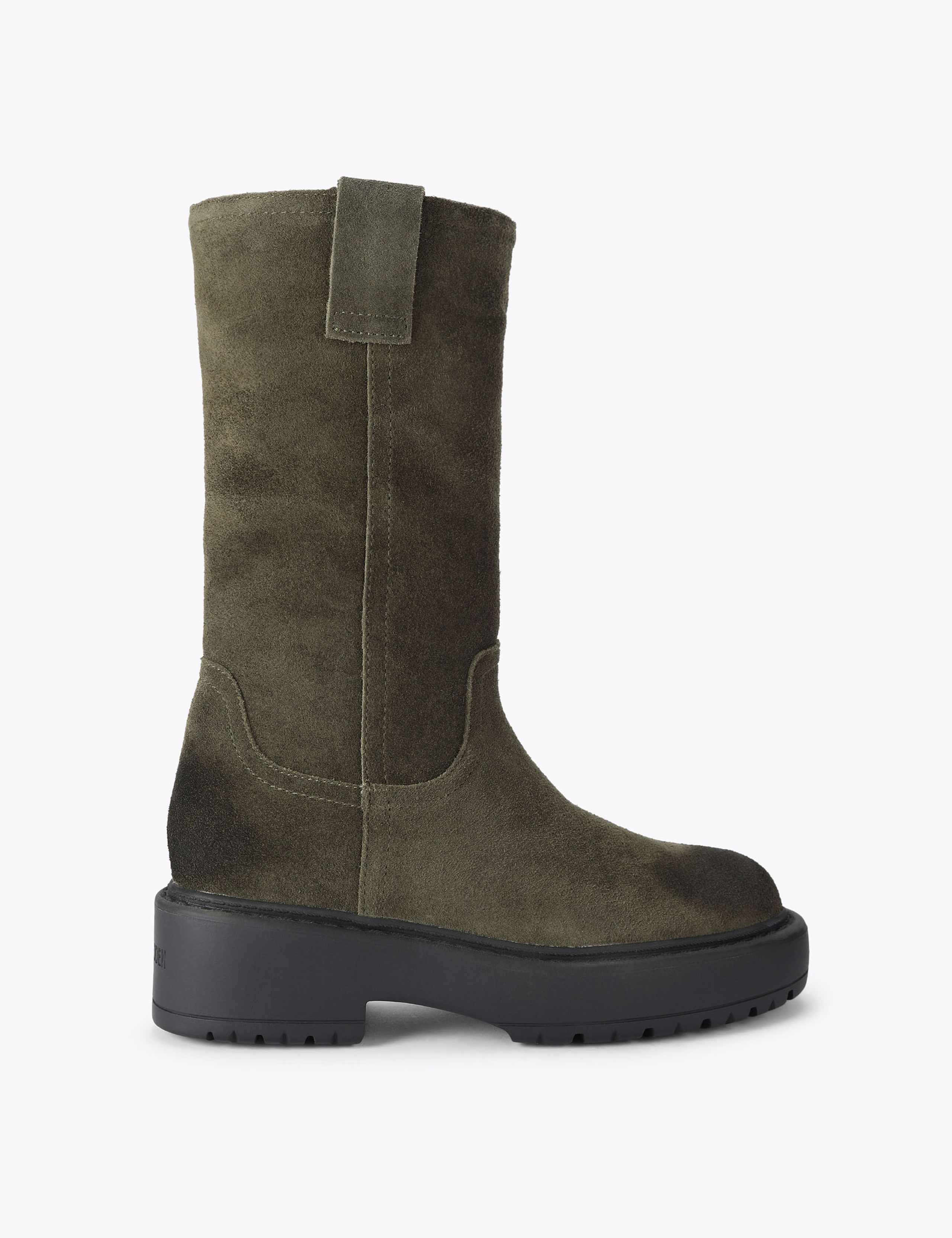 Ruckus Suede Flat Knee High Boots