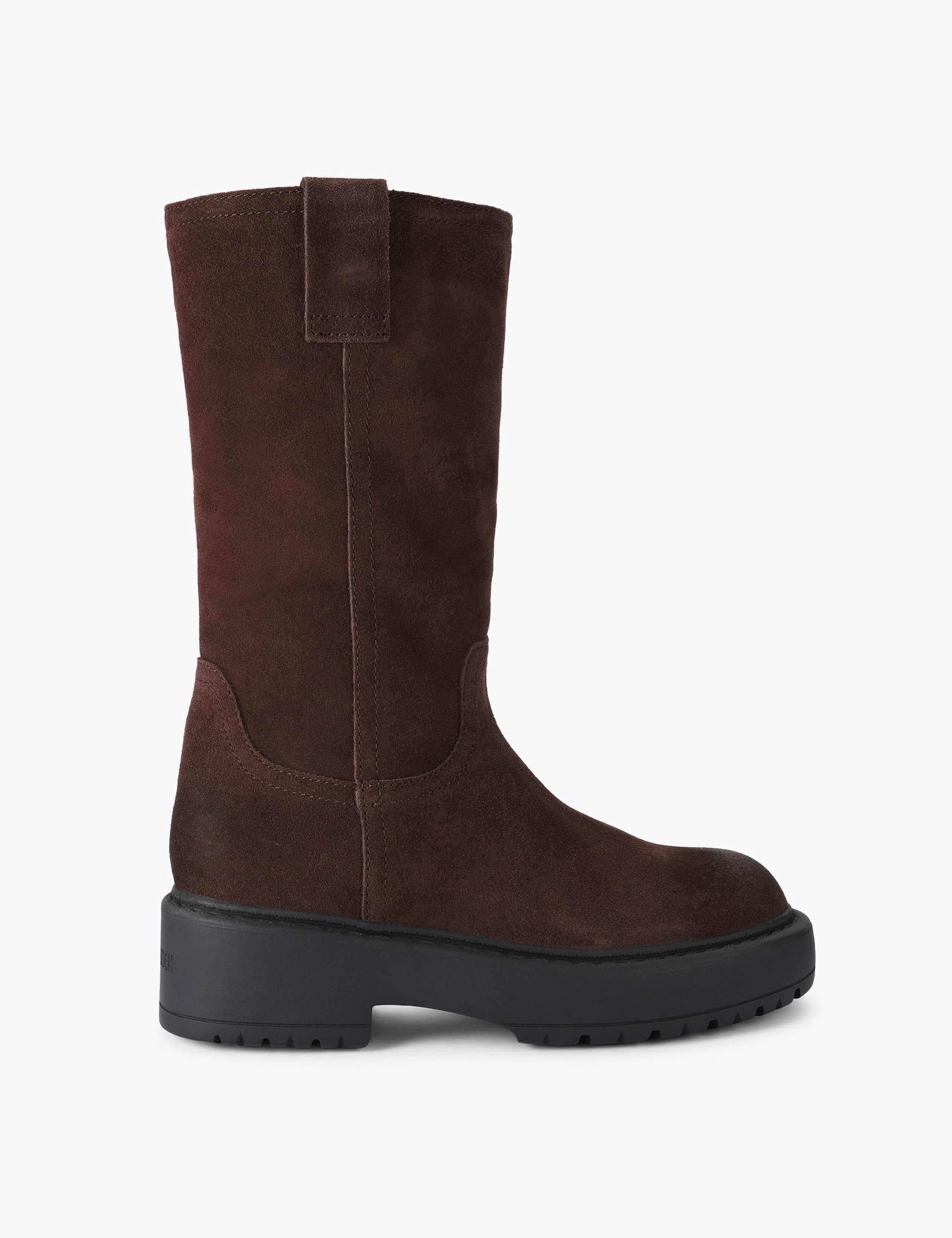 Ruckus Suede Flat Knee High Boots