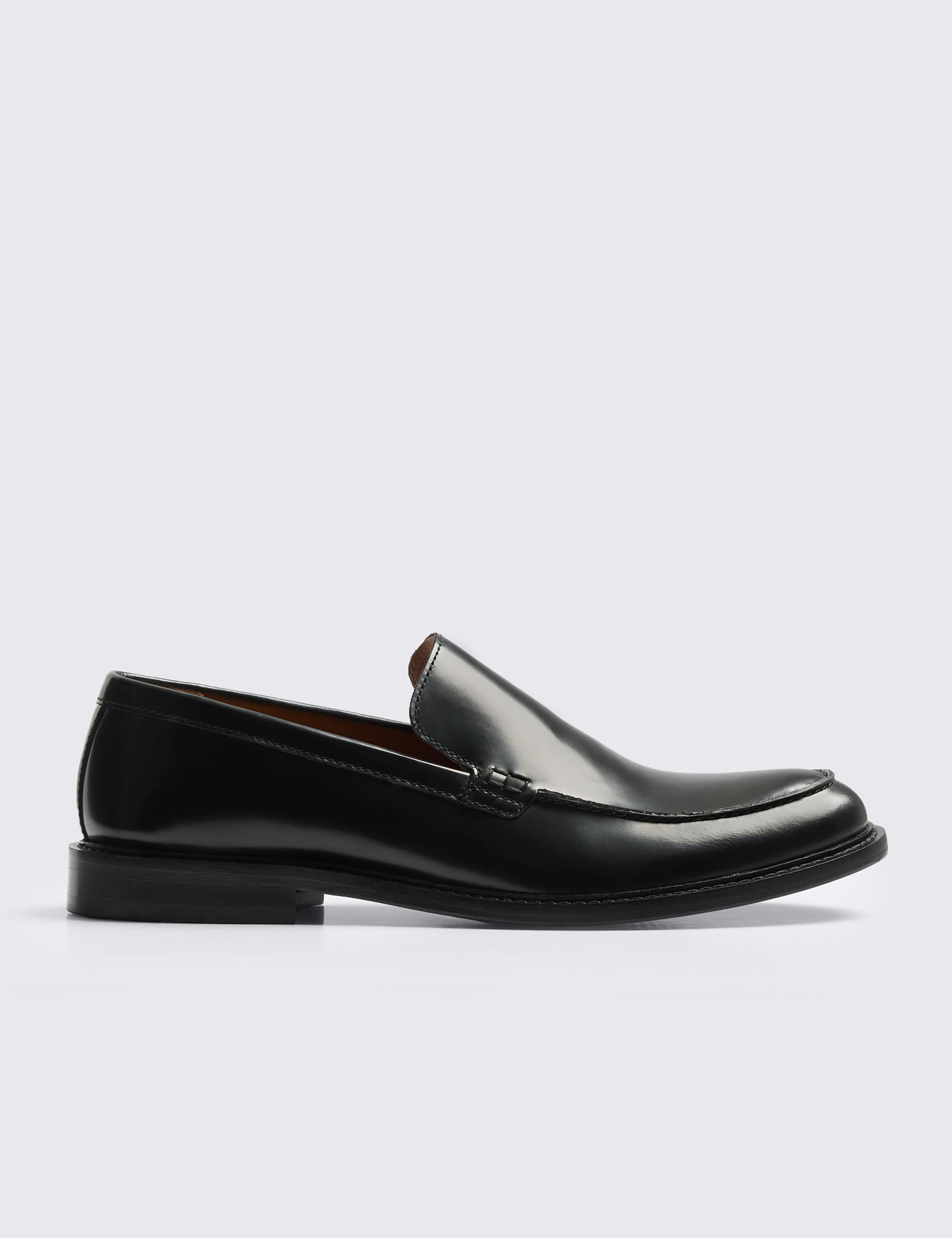 Leather Slip On Loafers