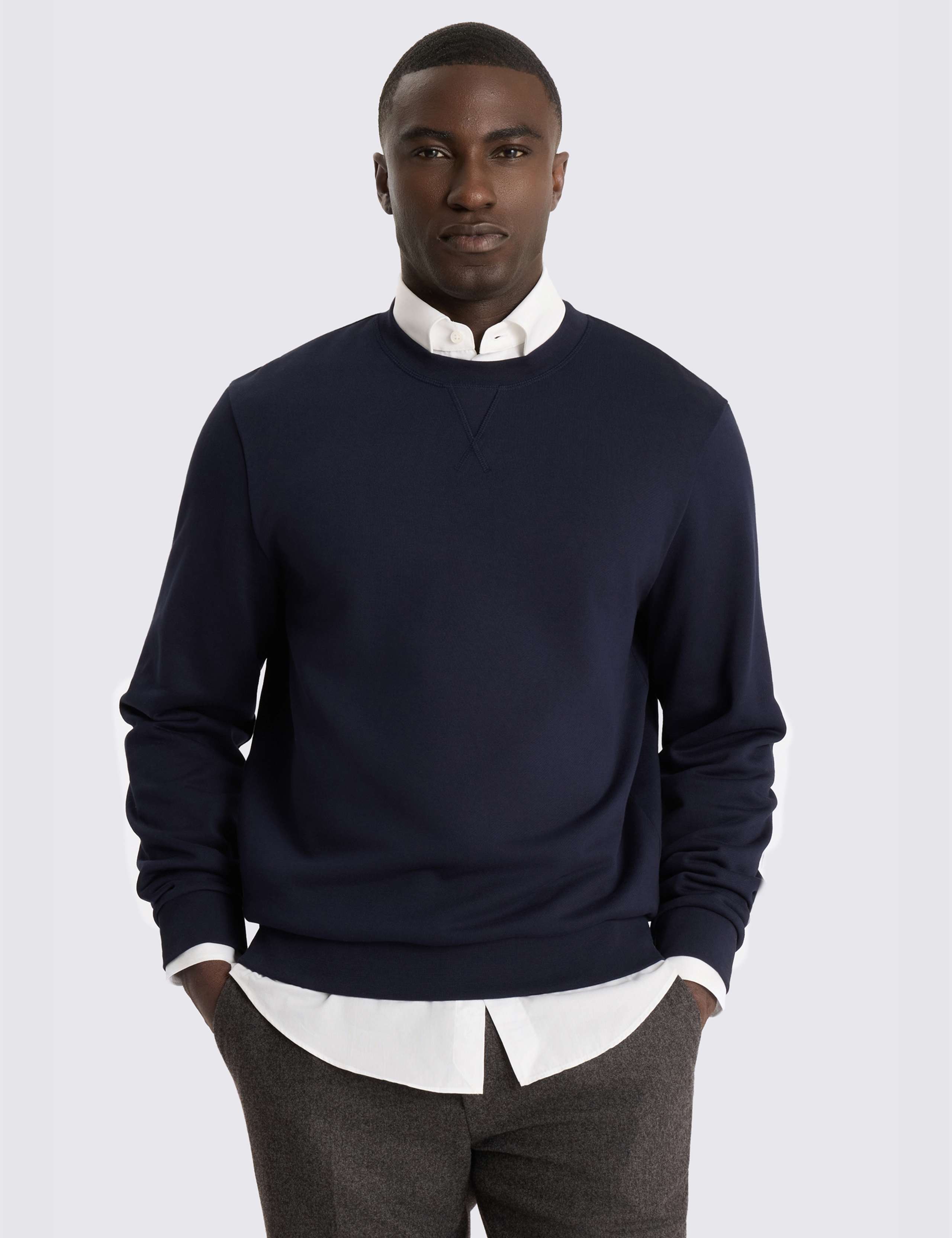 Pure Cotton Crew Neck Sweatshirt