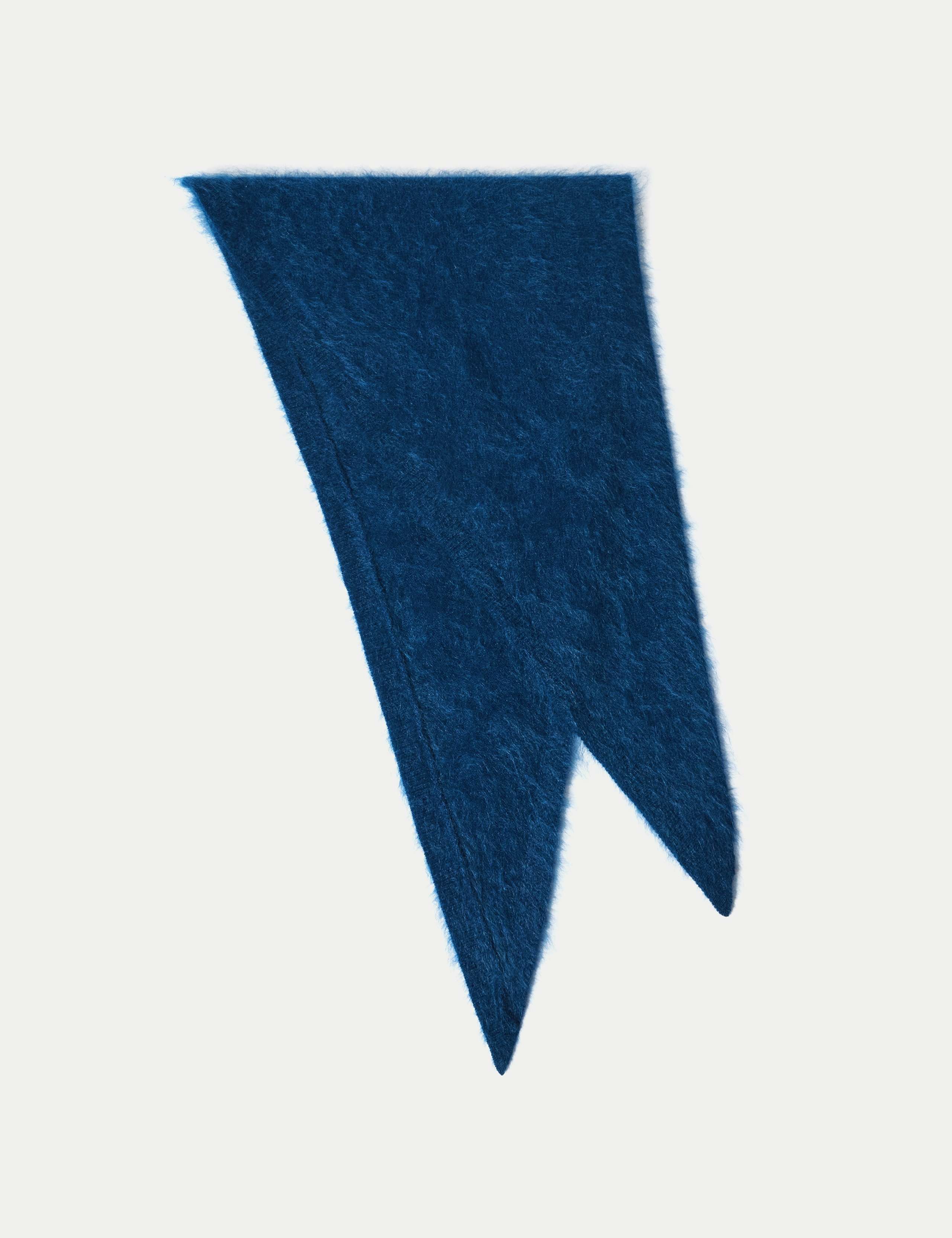Pure Cashmere Textured Triangle Scarf