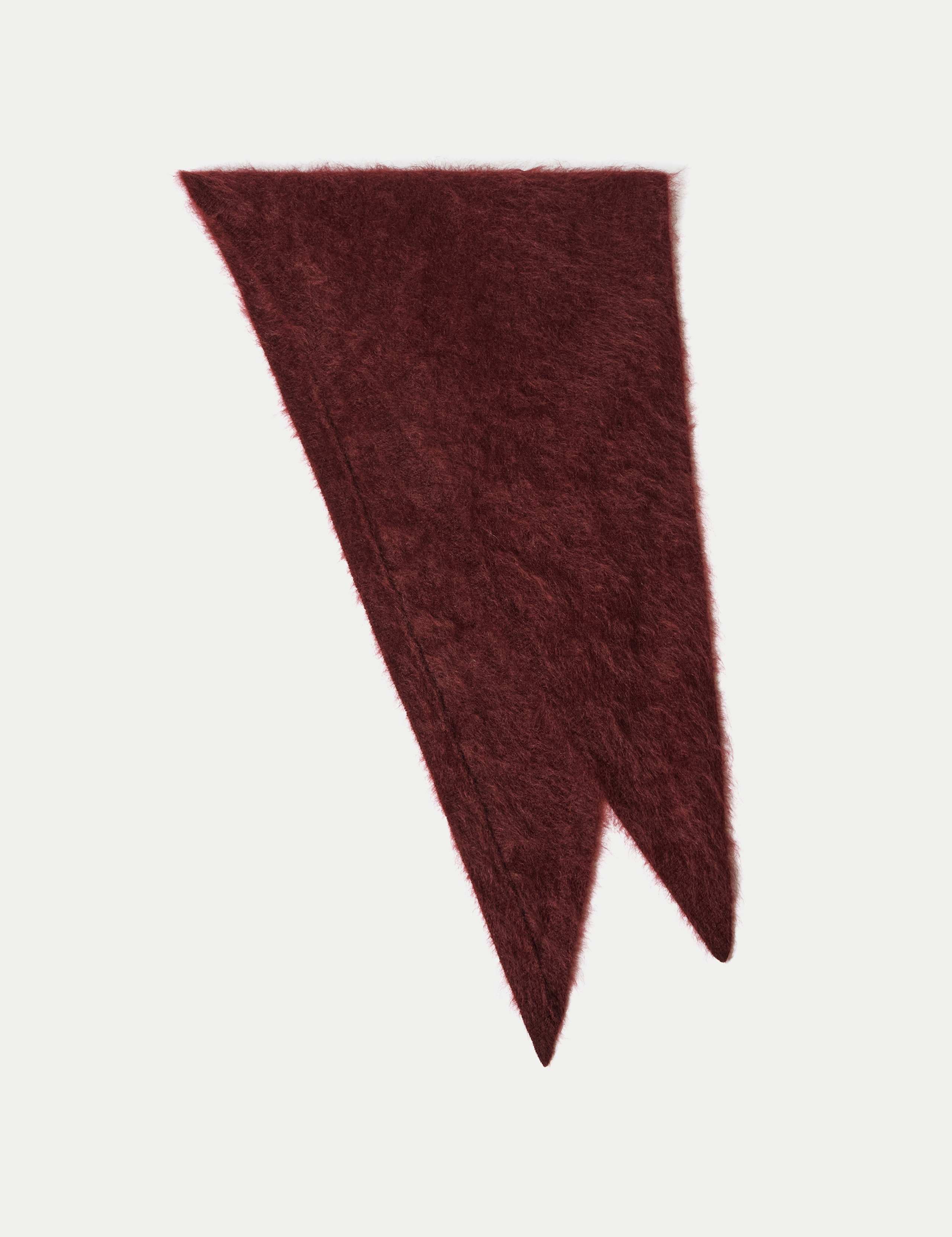 Pure Cashmere Textured Triangle Scarf