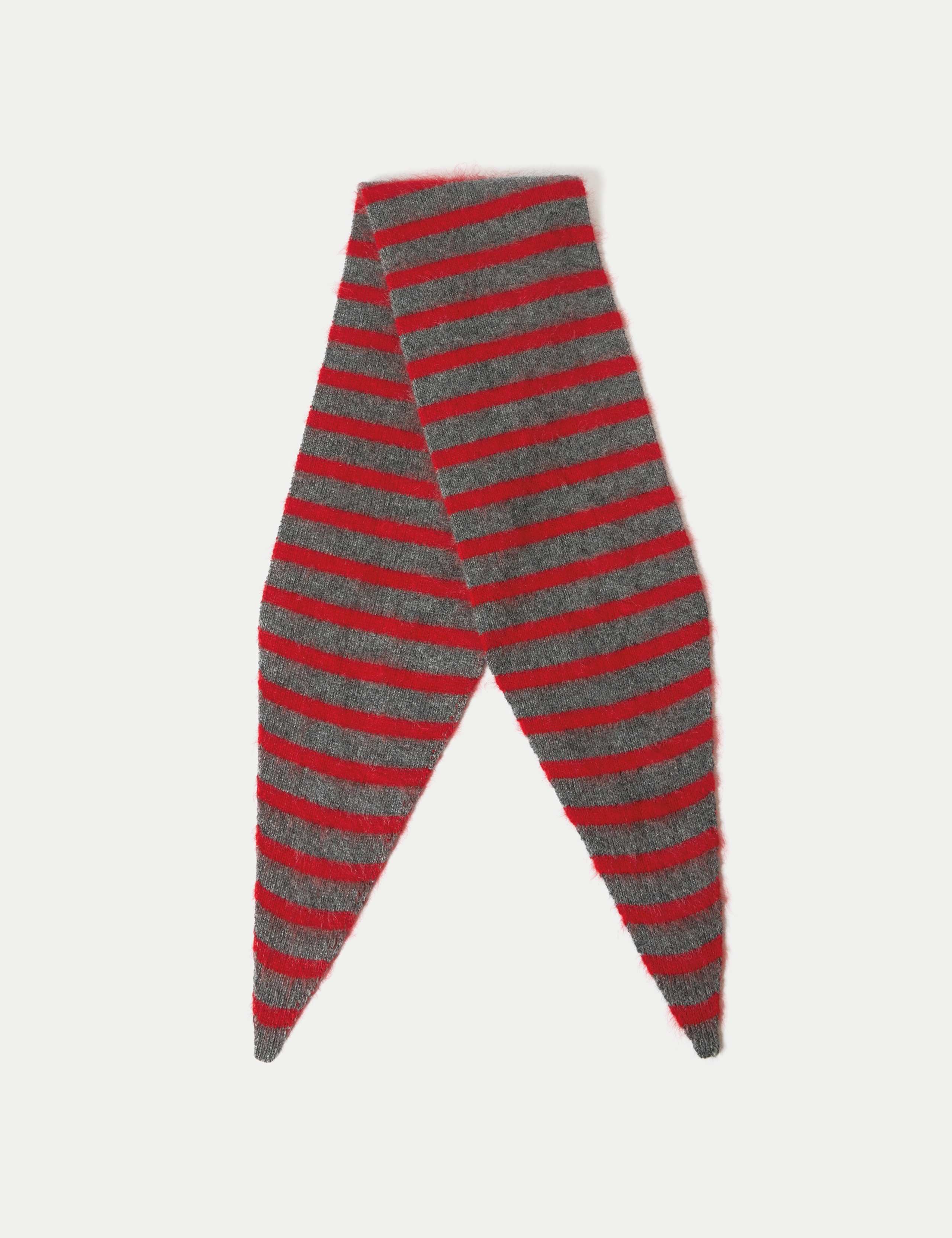 Pure Cashmere Striped Cravat Scarf