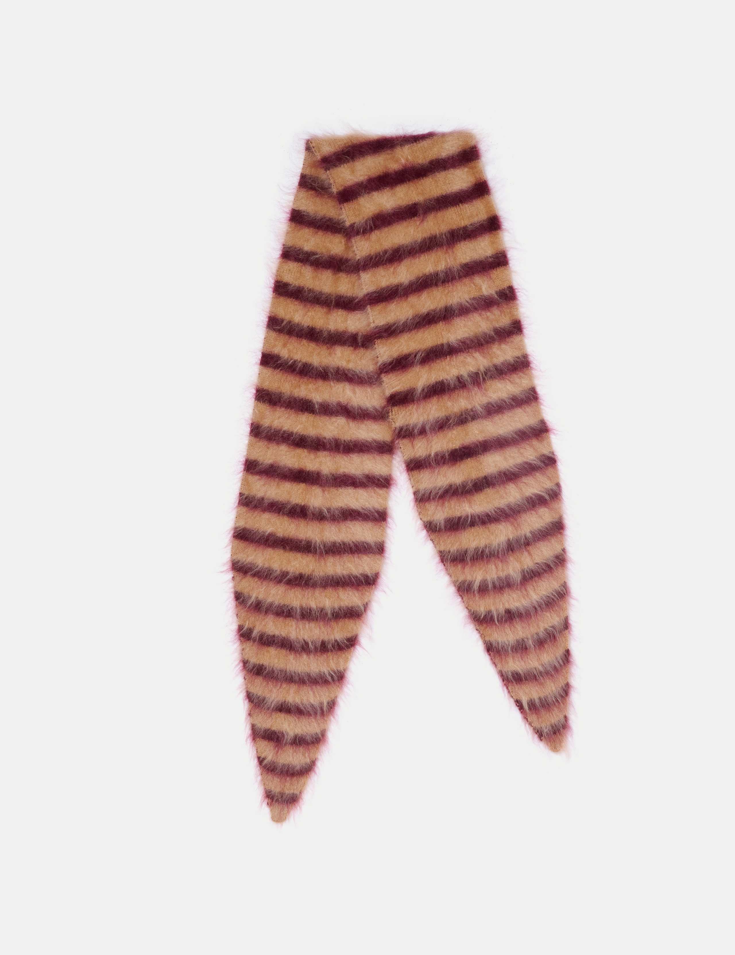 Pure Cashmere Striped Cravat Scarf