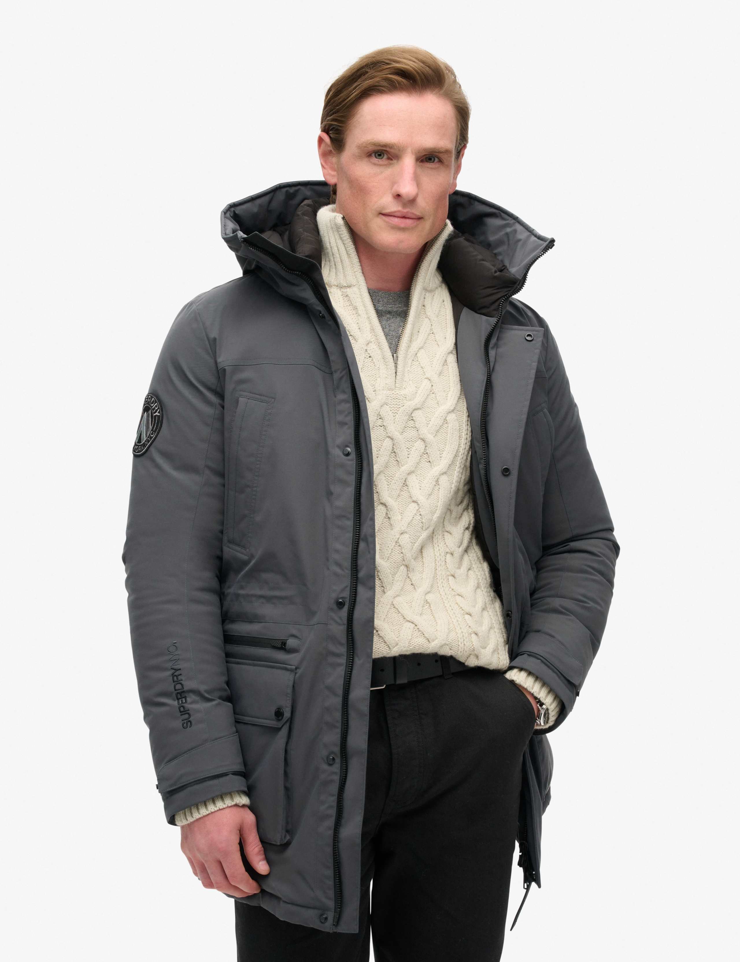 Padded Hooded Parka Coat